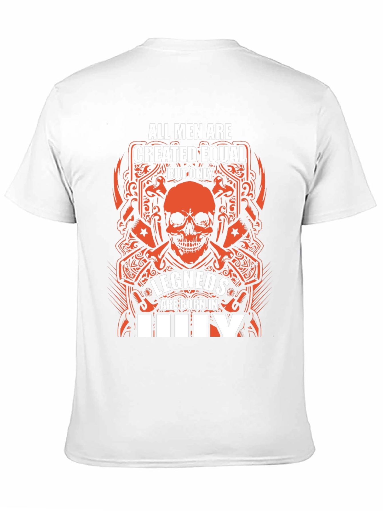 Legends Born in July Black Graphic Tee