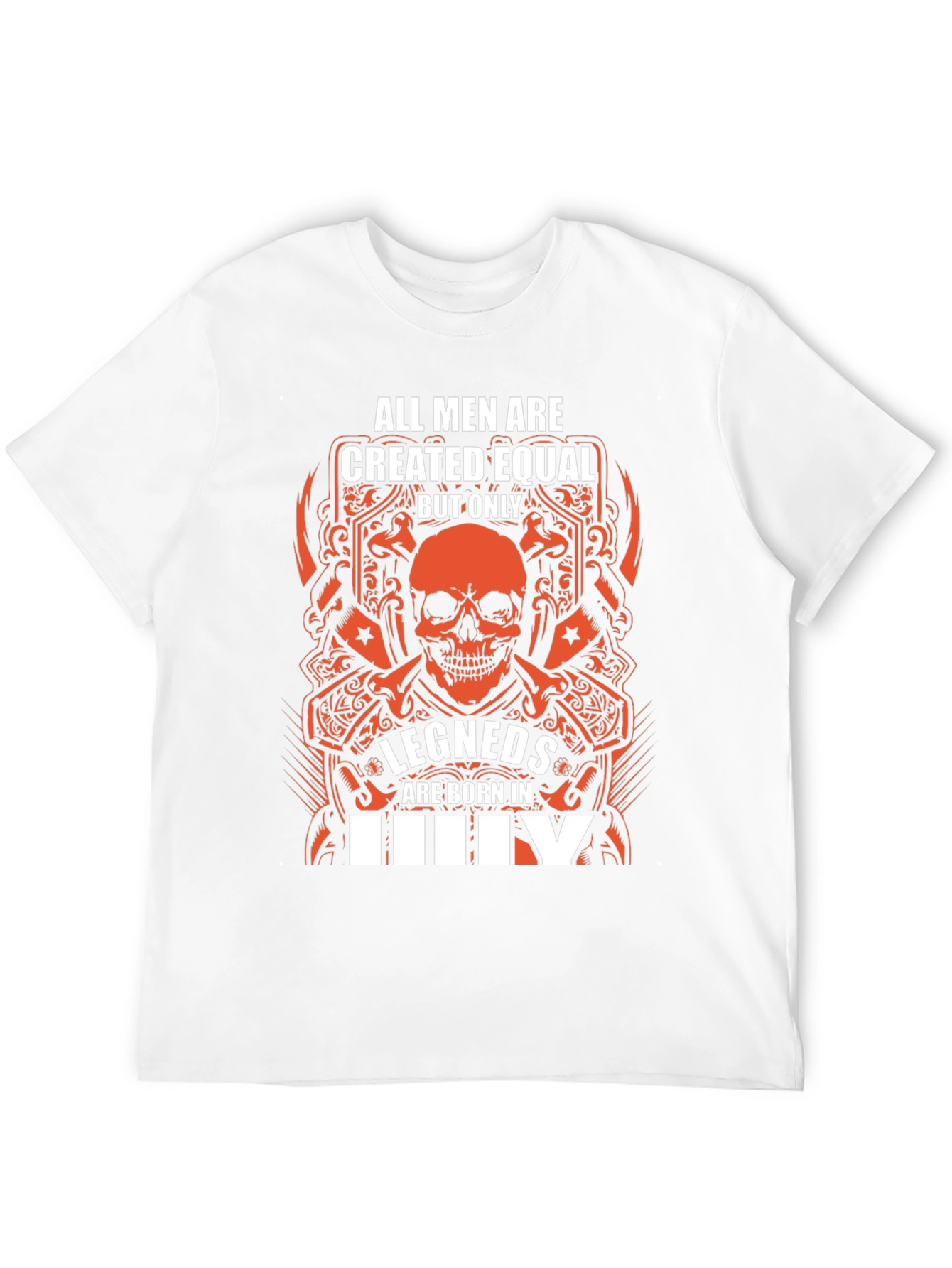 Legends Born in July Black Graphic Tee