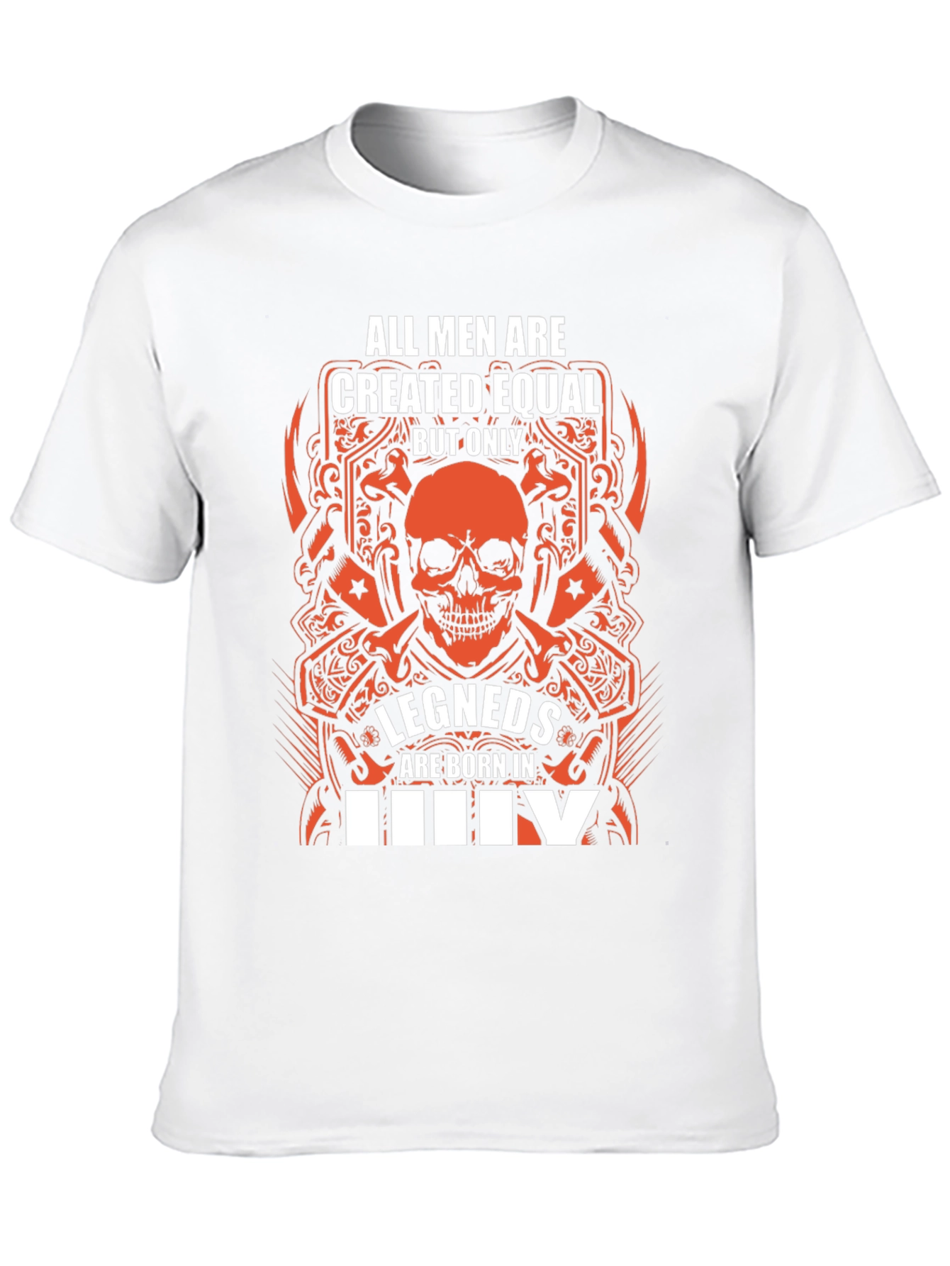 Legends Born in July Black Graphic Tee