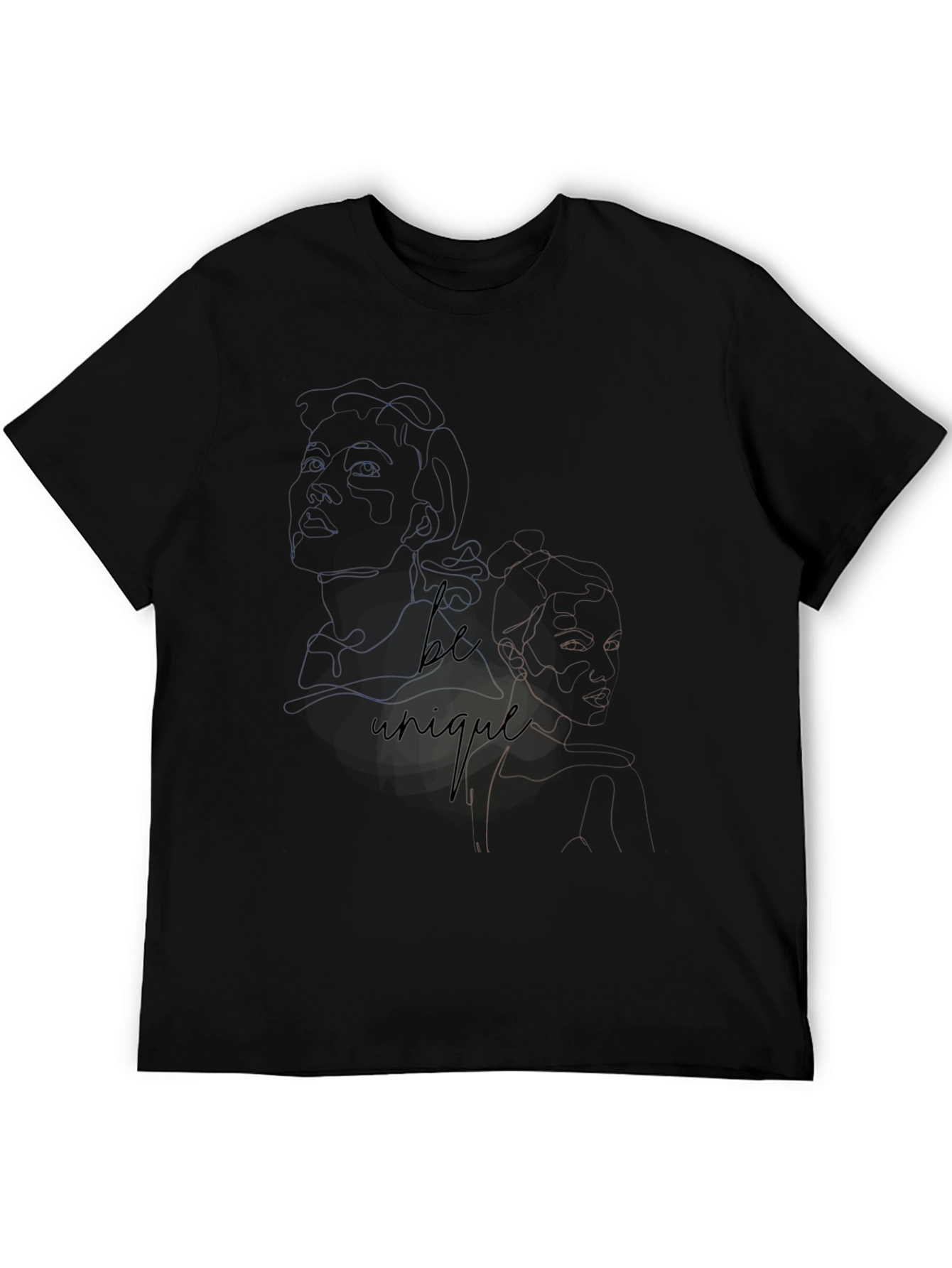 Unique Graphic Tee - Black T-Shirt for Men