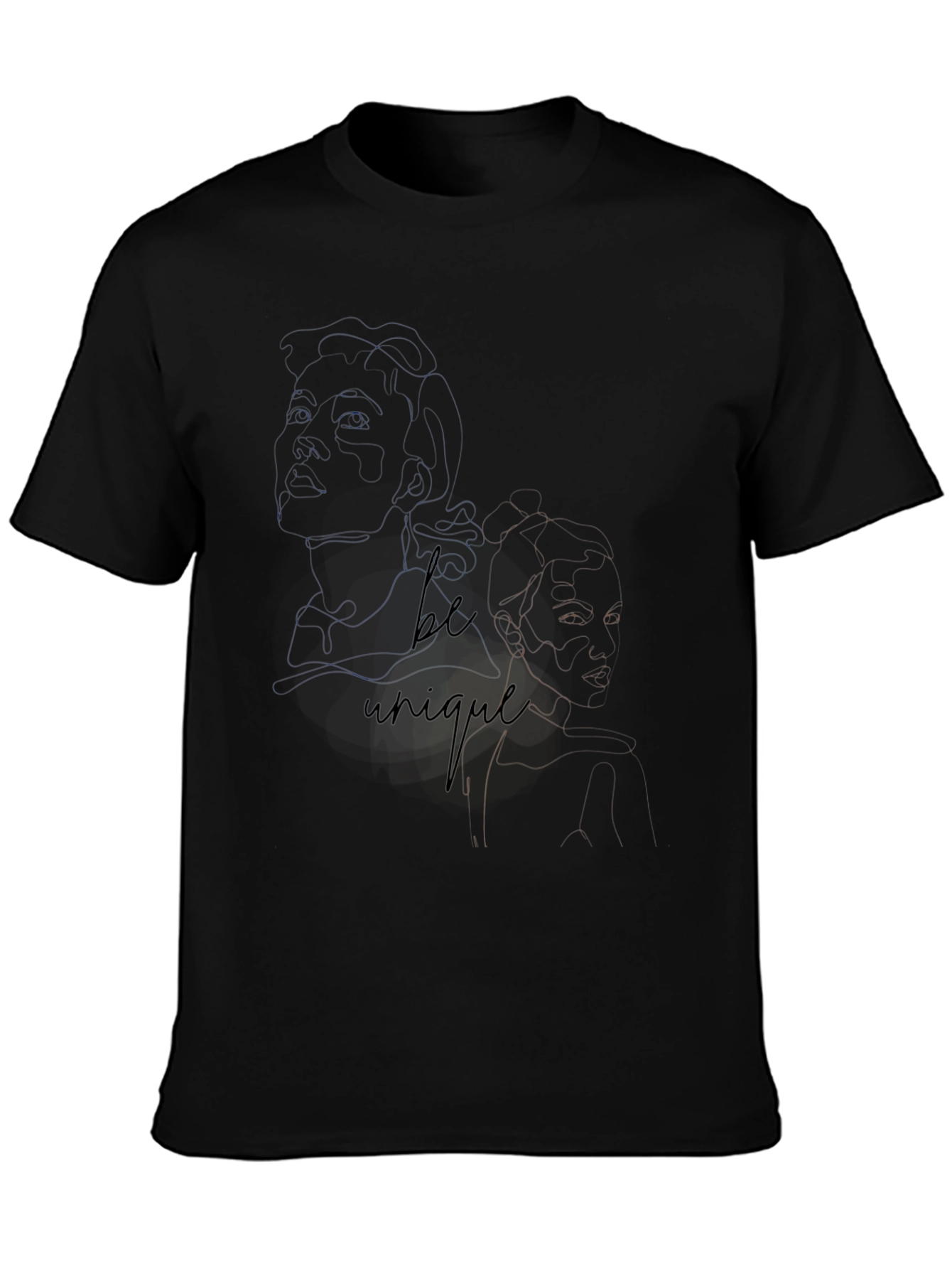 Unique Graphic Tee - Black T-Shirt for Men
