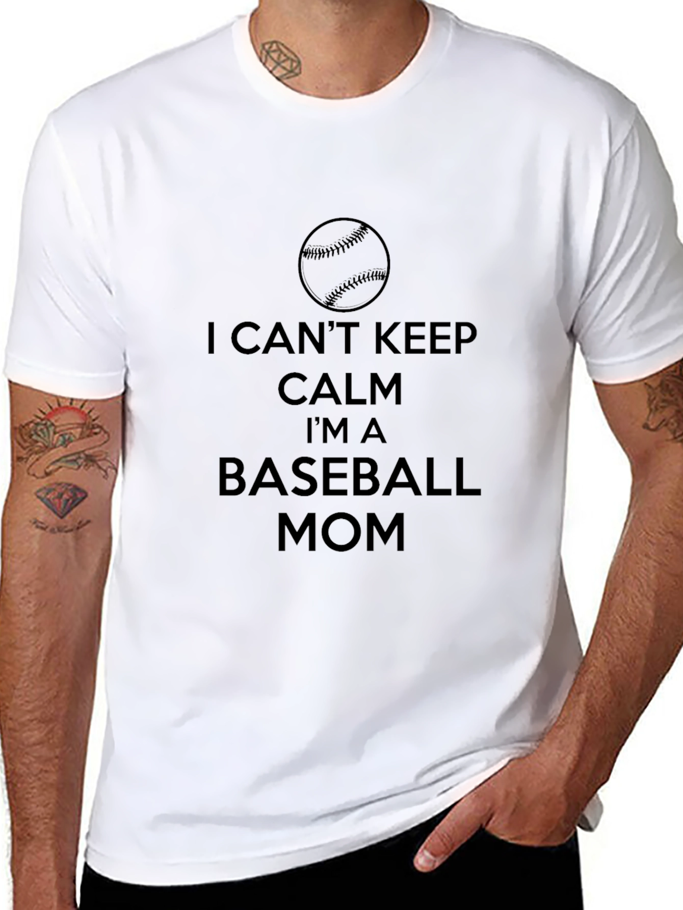I Cant Keep Calm Baseball Mom T-Shirt