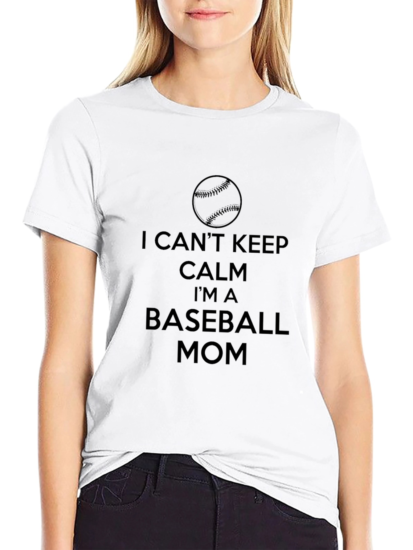 I Cant Keep Calm Baseball Mom T-Shirt