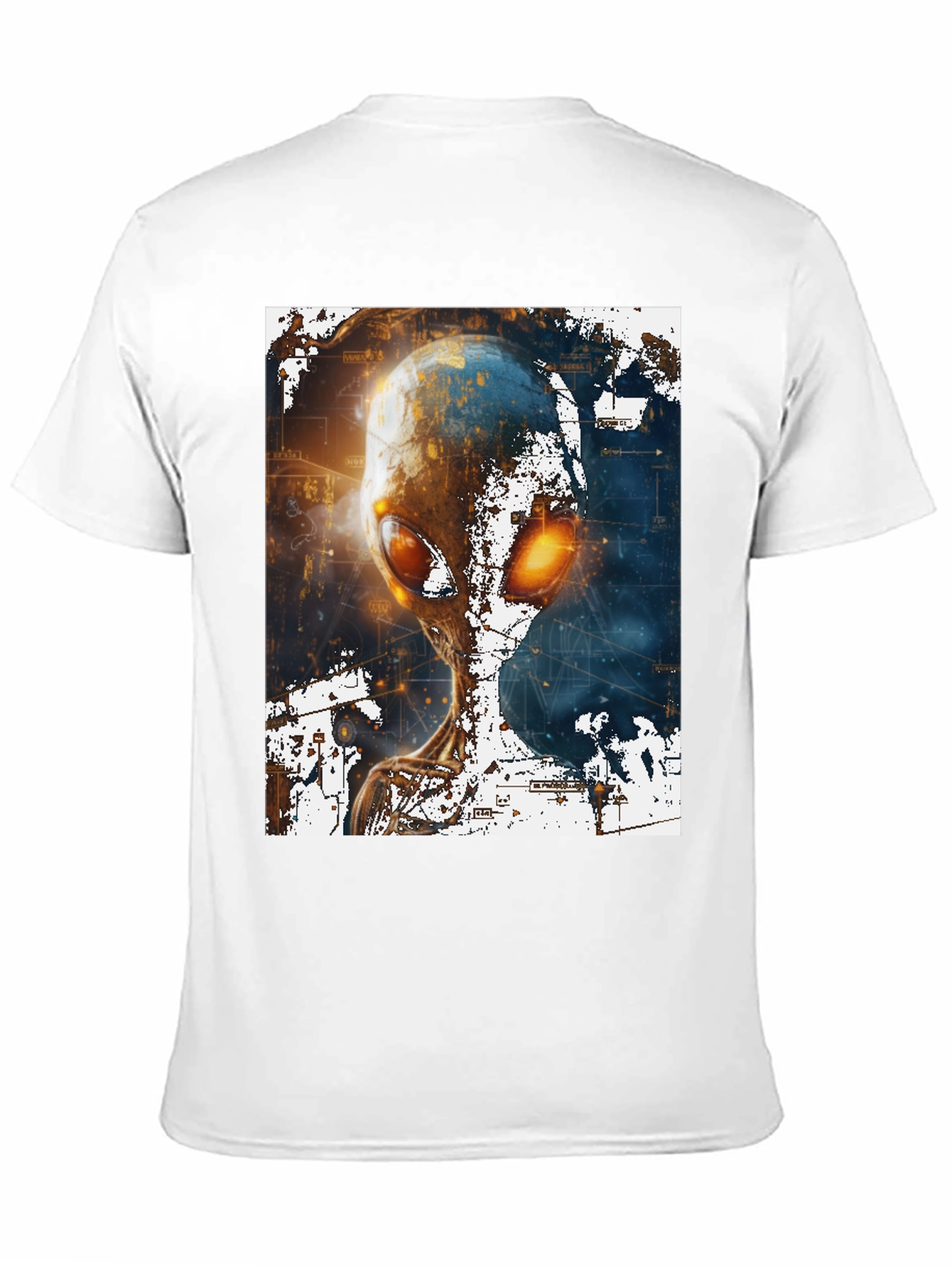 Alien Graphic Print Black T-Shirt