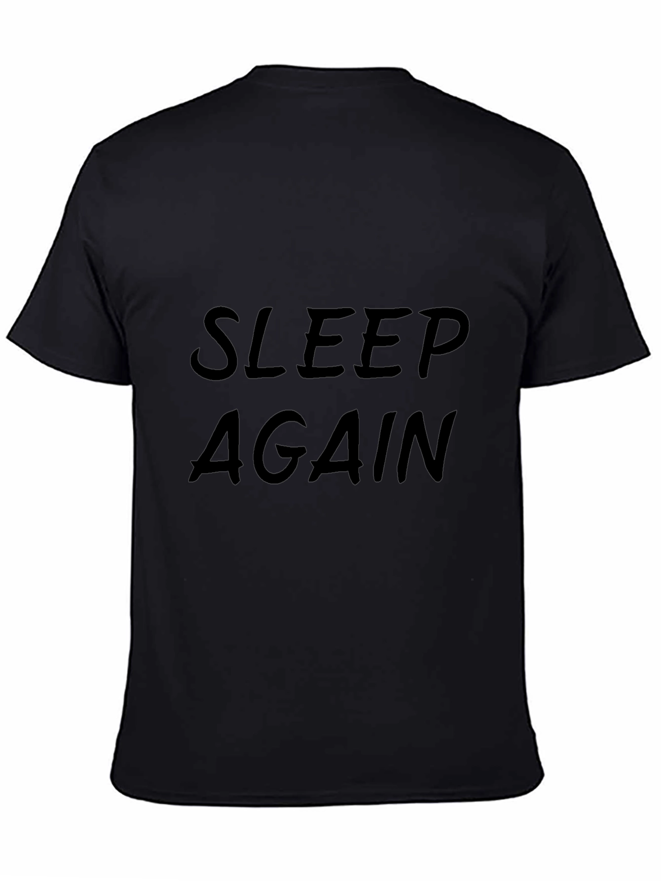 Sleep Again Black Graphic Tee Shirt
