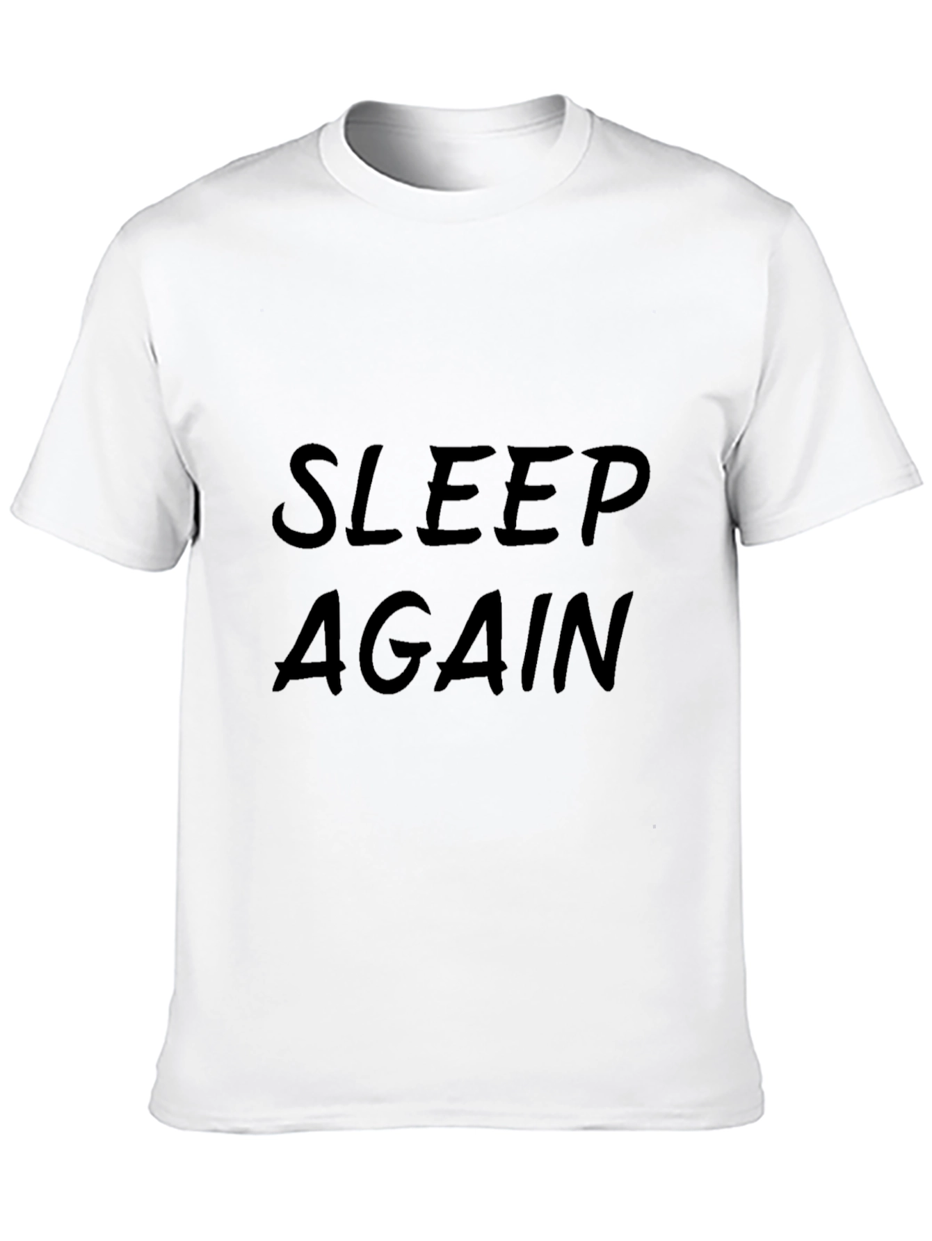 Sleep Again Black Graphic Tee Shirt