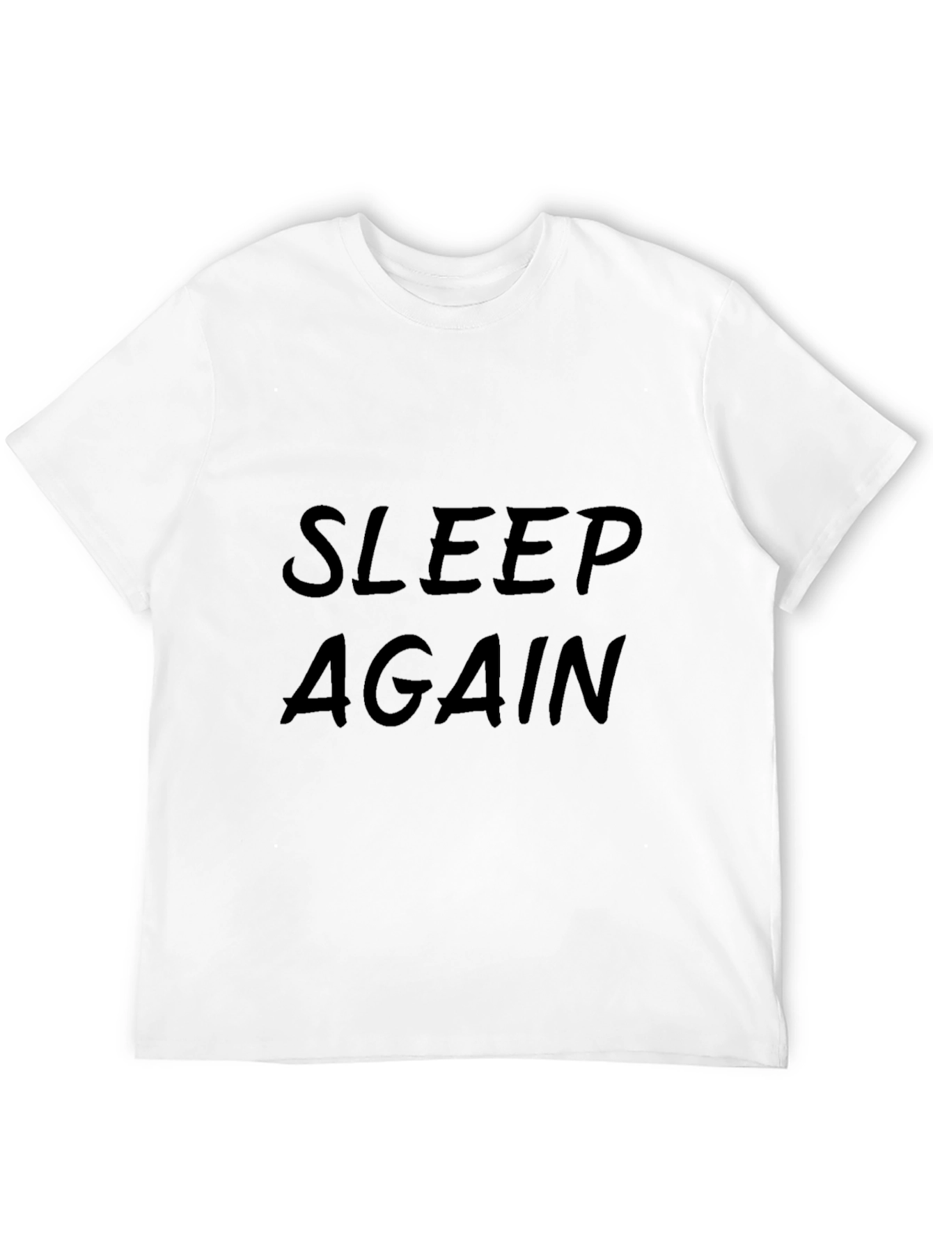 Sleep Again Black Graphic Tee Shirt