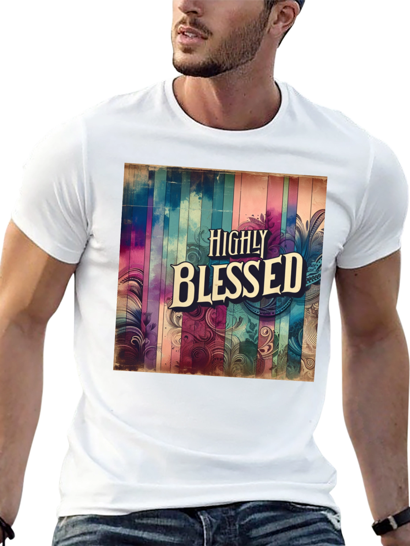 Highly Blessed Graphic Tee - Stylish Comfort