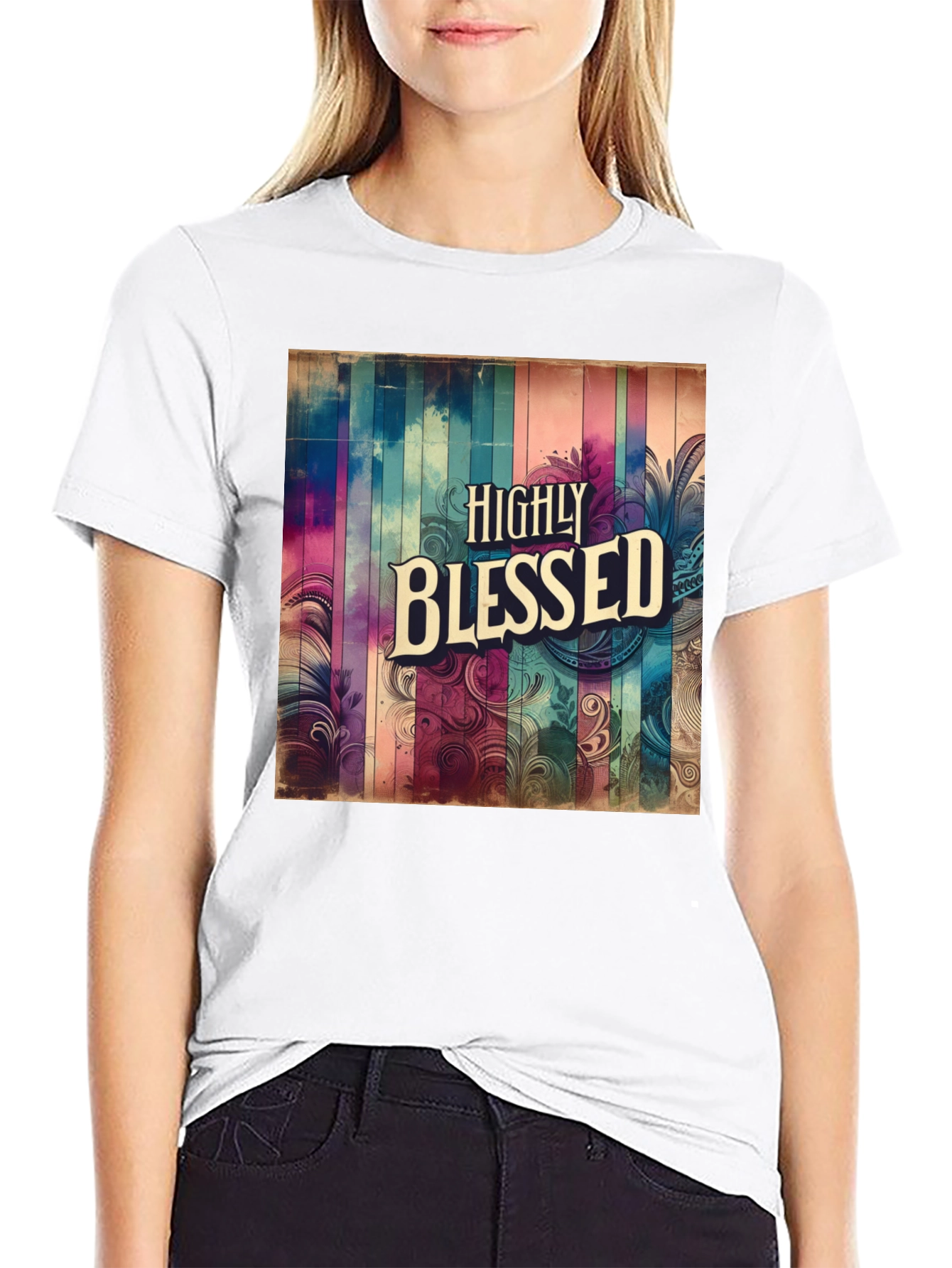 Highly Blessed Graphic Tee - Stylish Comfort