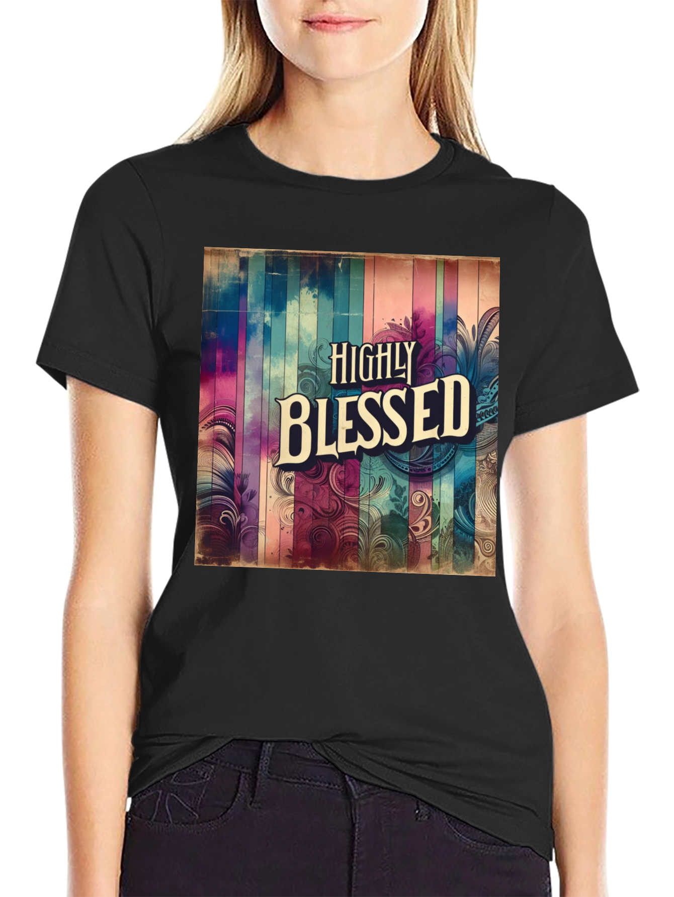 Highly Blessed Graphic Tee - Stylish Comfort