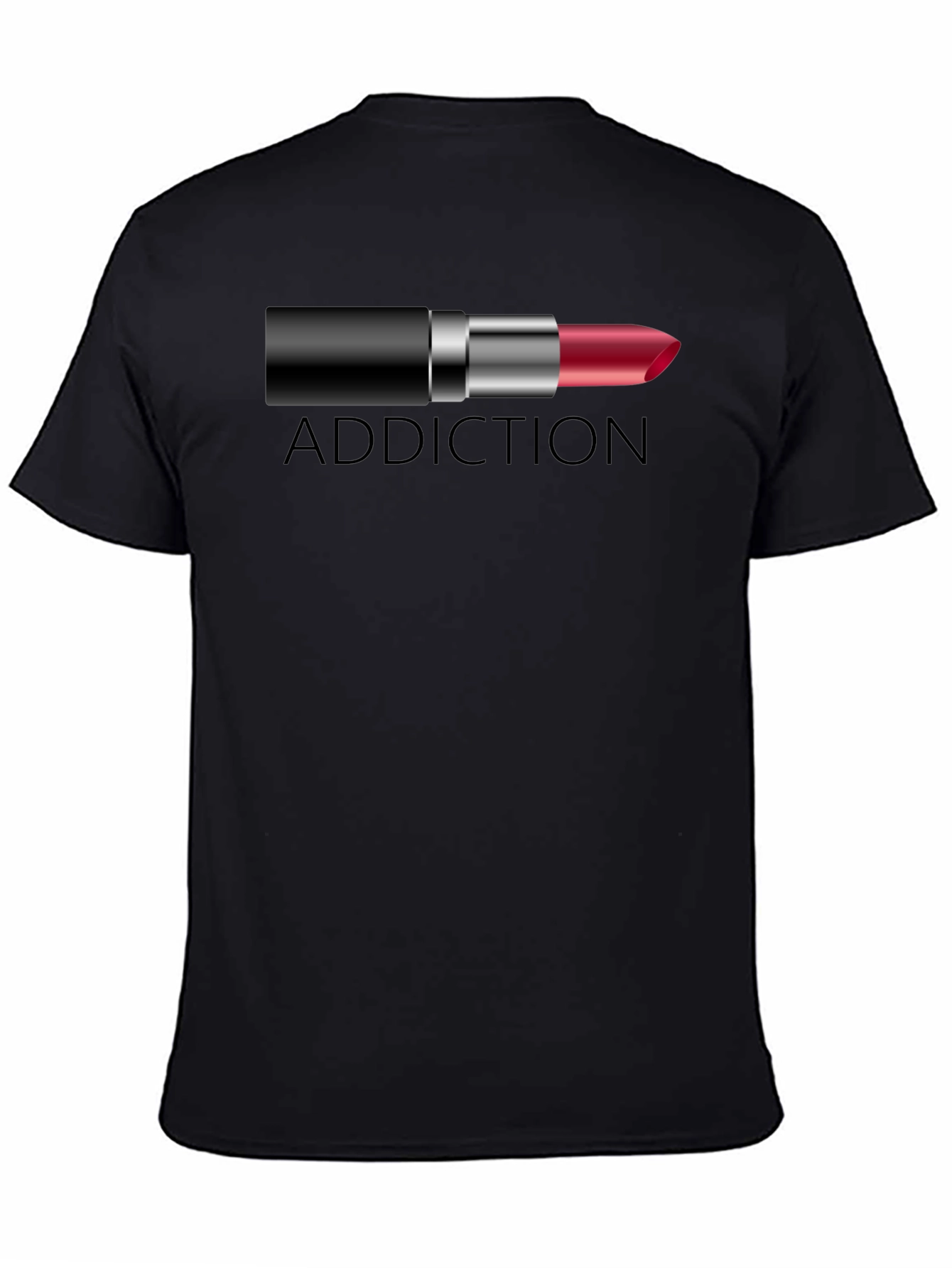 Addiction Lipstick Graphic Tee - Unique Design