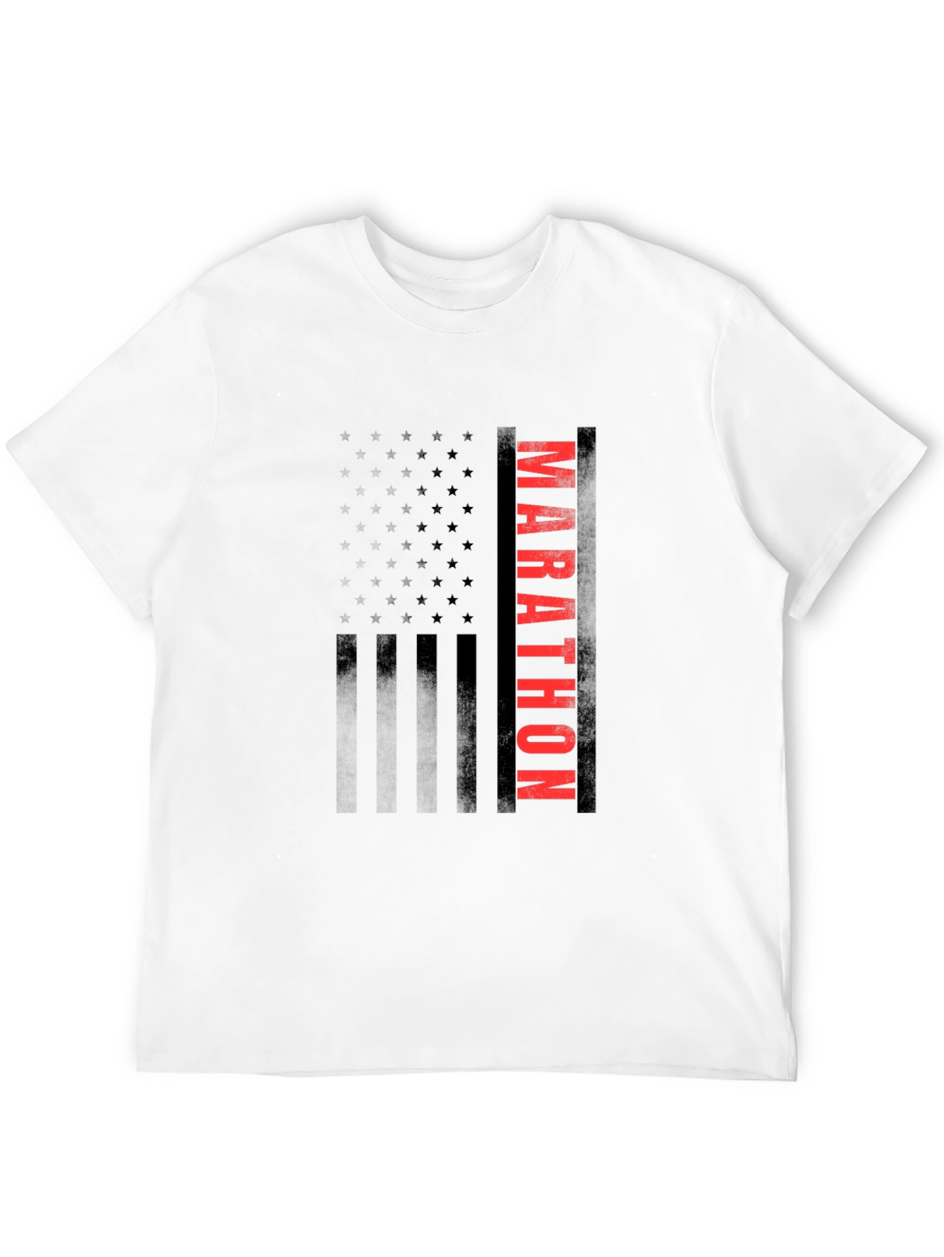 Marathon American Flag Graphic T-Shirt