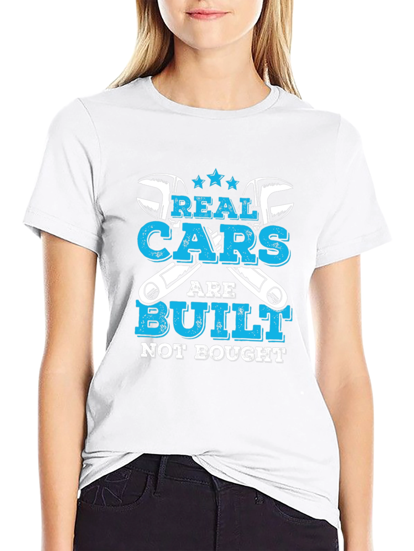 Real Cars Are Built Not Bought Graphic T-Shirt