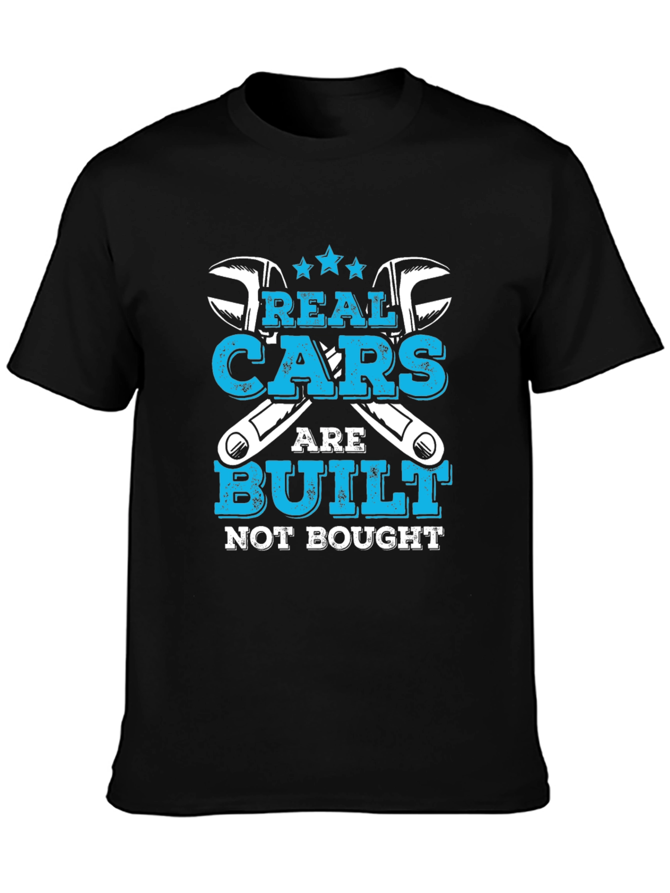 Real Cars Are Built Not Bought Graphic T-Shirt