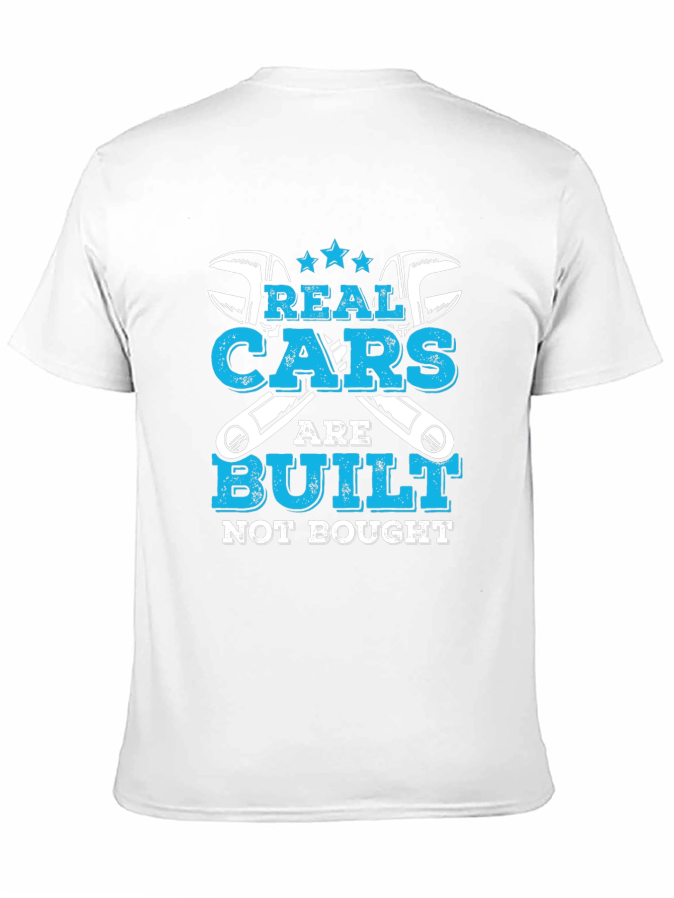 Real Cars Are Built Not Bought Graphic T-Shirt