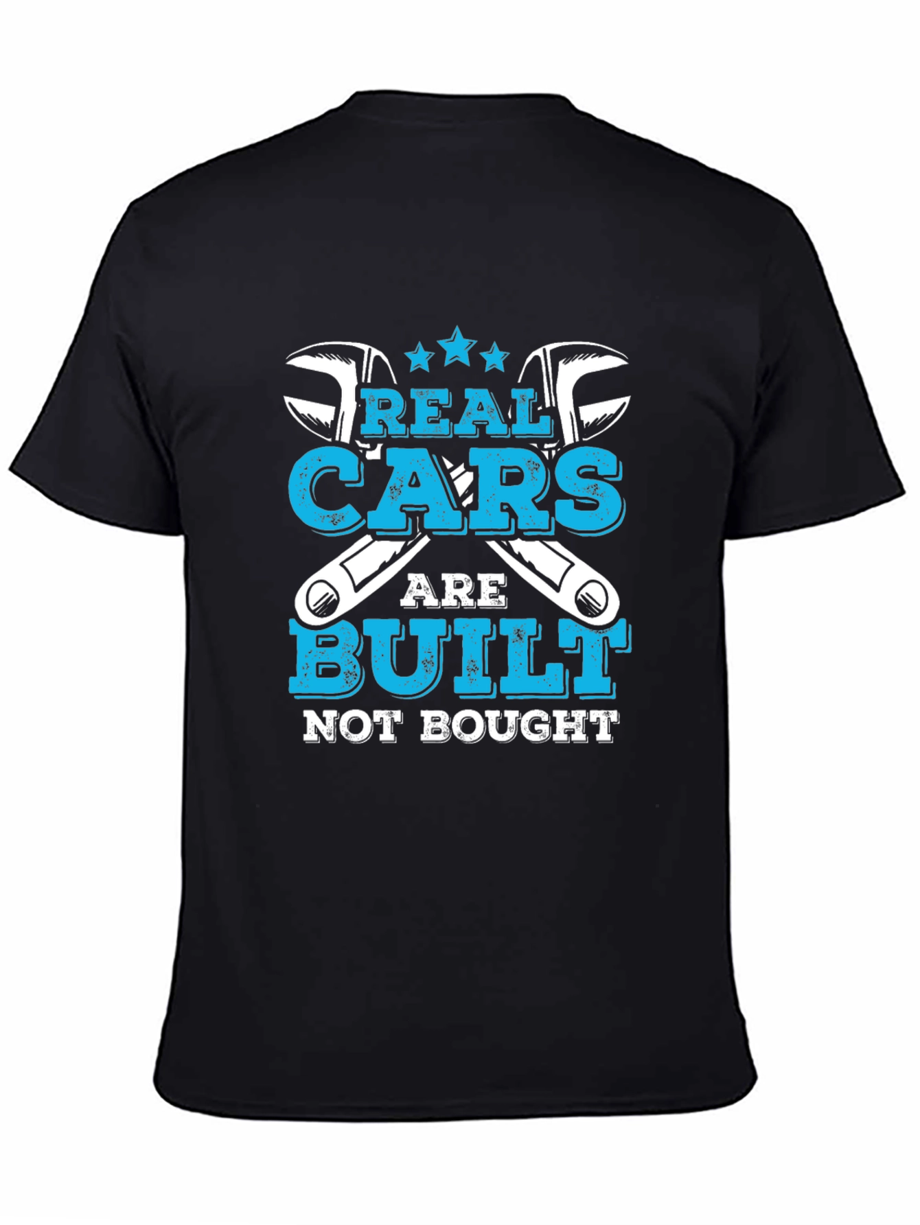 Real Cars Are Built Not Bought Graphic T-Shirt