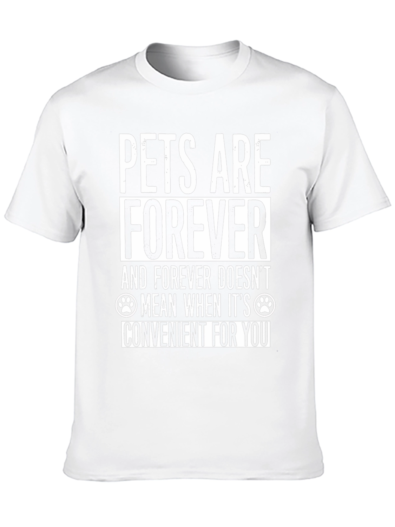 Pets Are Forever Graphic Tee - Black