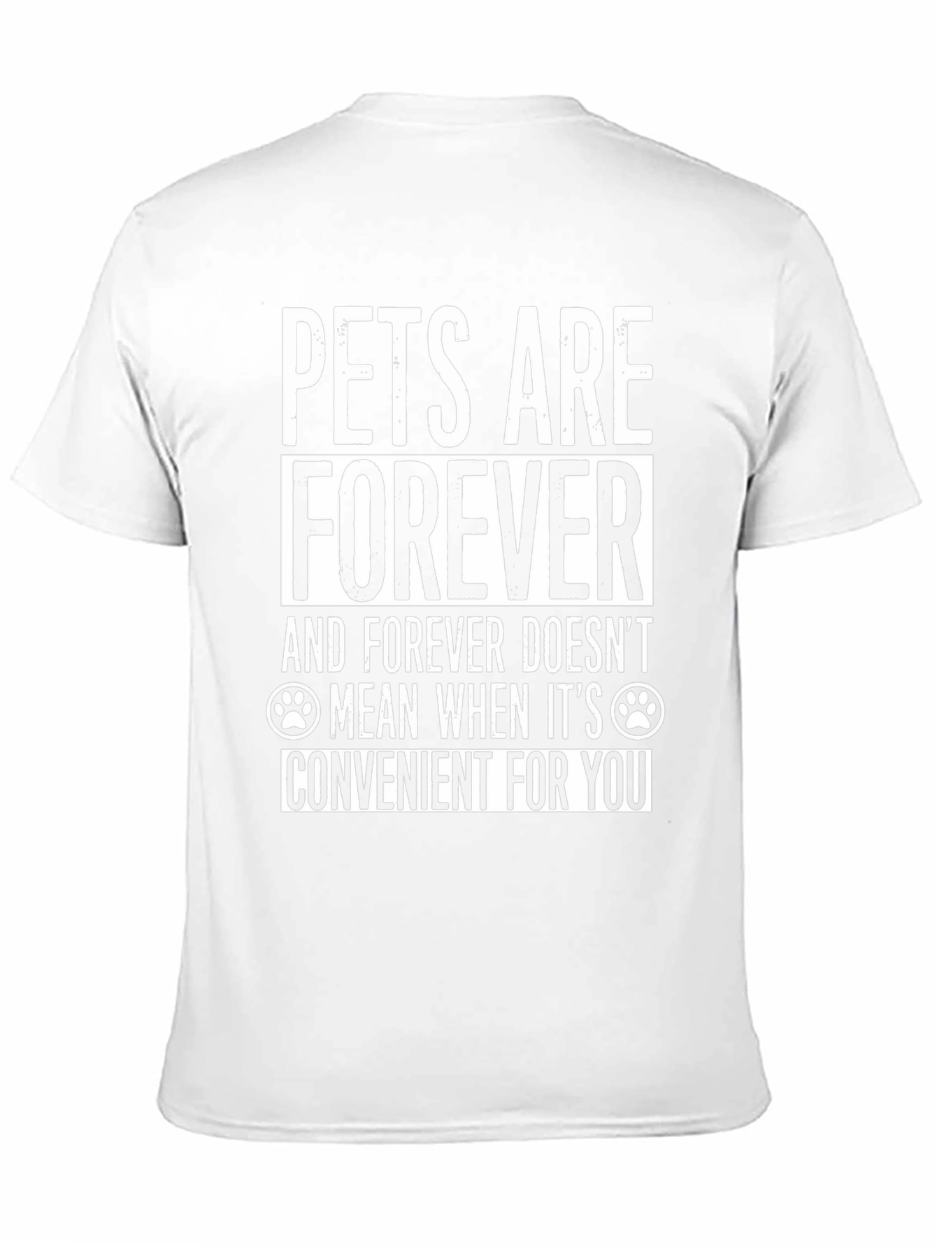 Pets Are Forever Graphic Tee - Black