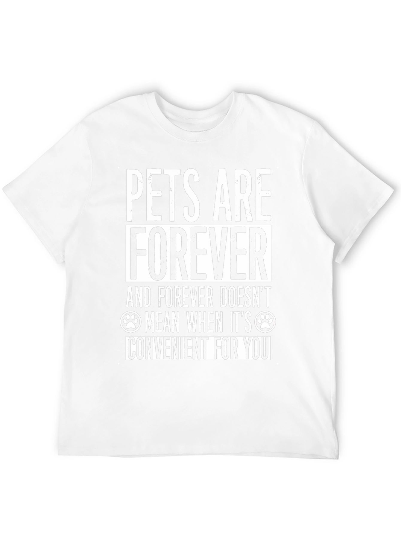 Pets Are Forever Graphic Tee - Black