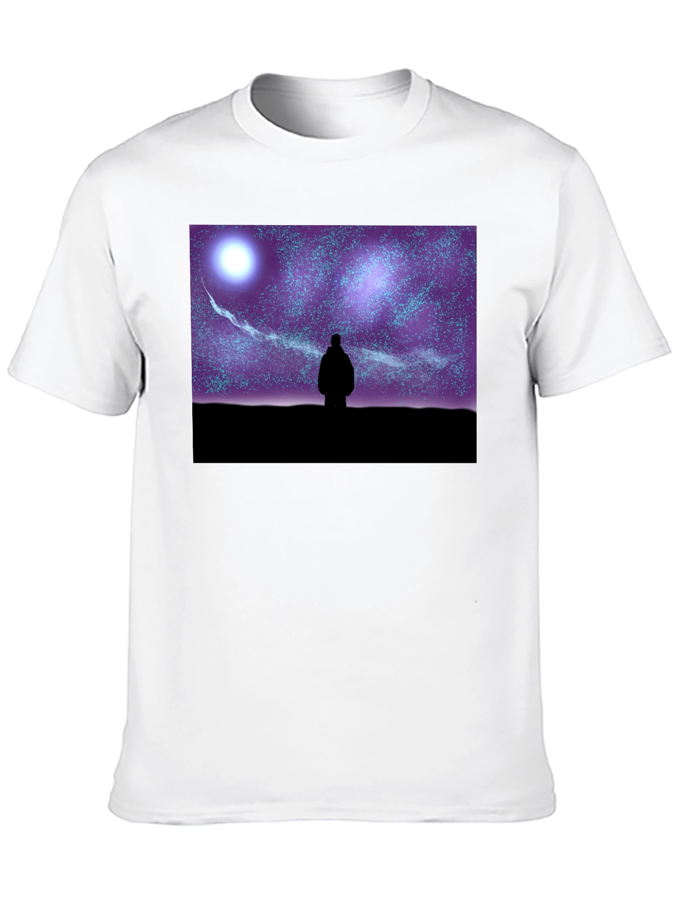 Starry Night Graphic Tee - Unisex Black T-Shirt