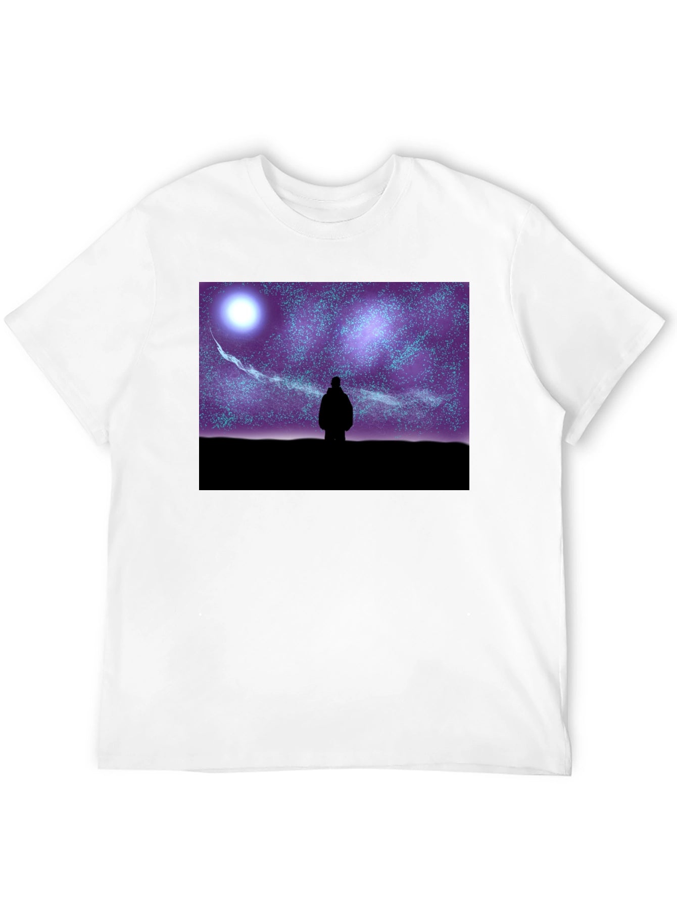 Starry Night Graphic Tee - Unisex Black T-Shirt