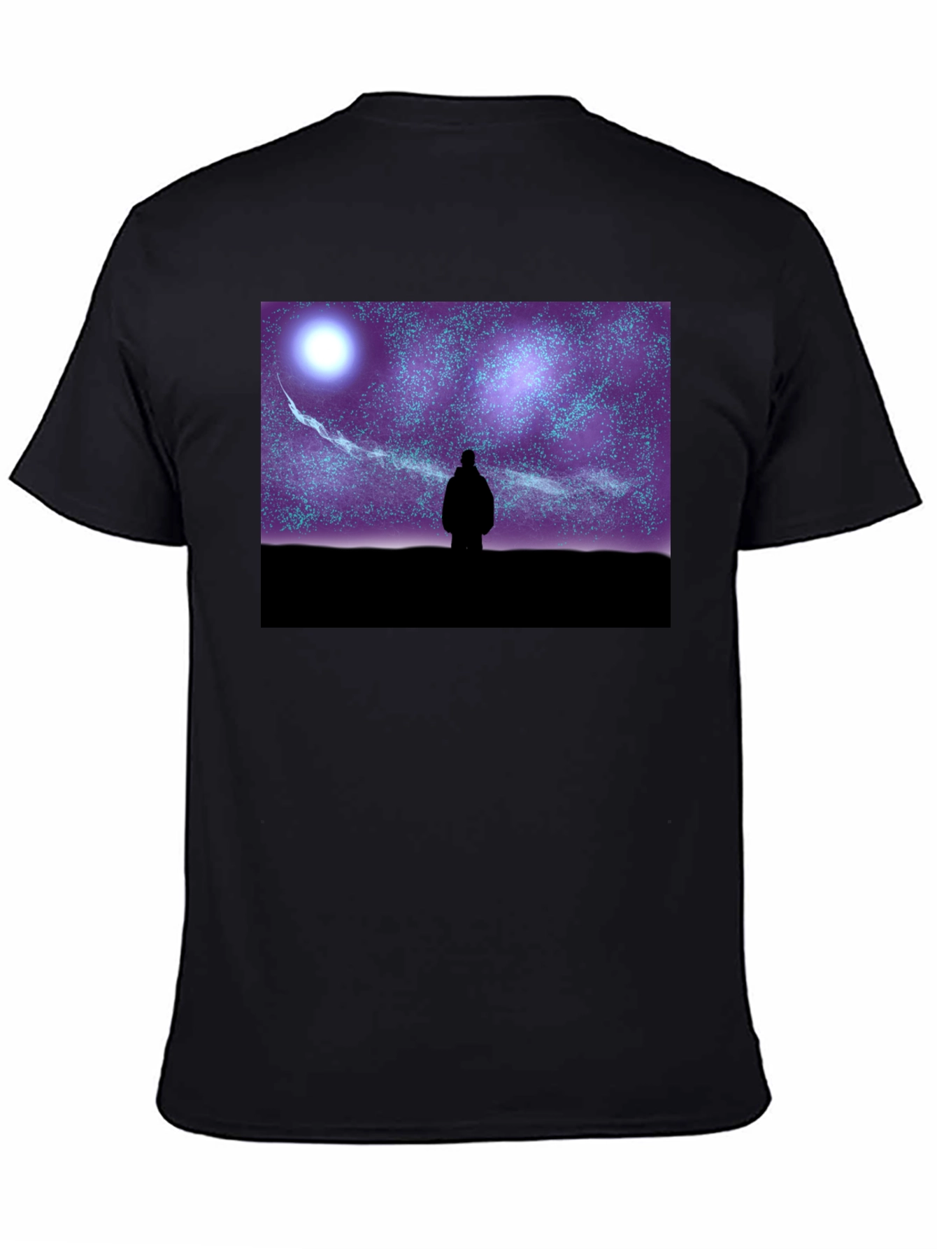 Starry Night Graphic Tee - Unisex Black T-Shirt