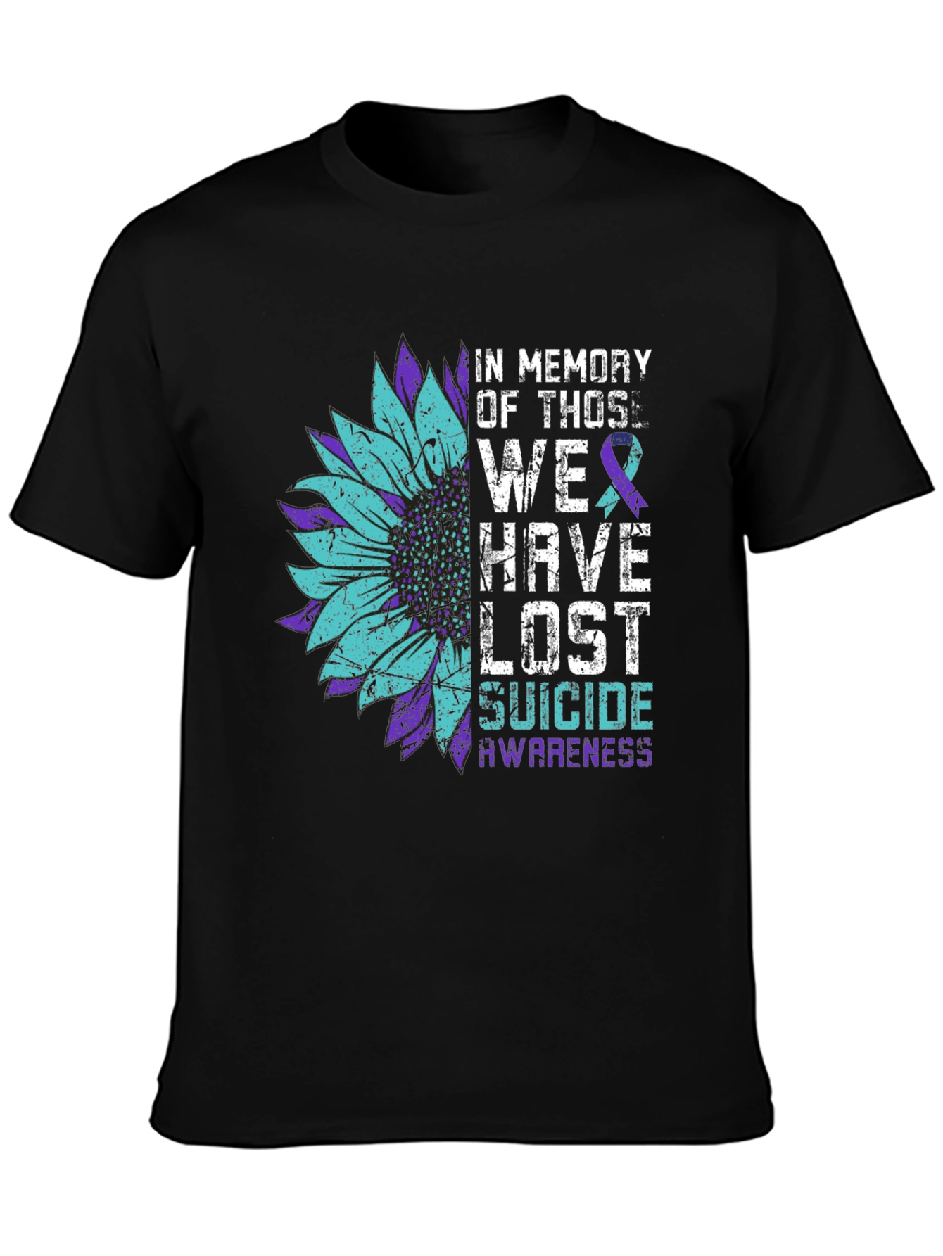 Suicide Awareness Sunflower Graphic Tee