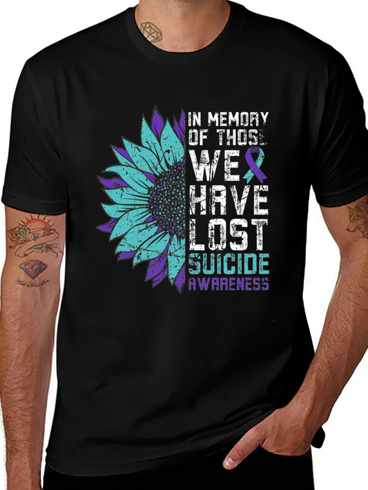 Suicide Awareness Sunflower Graphic Tee