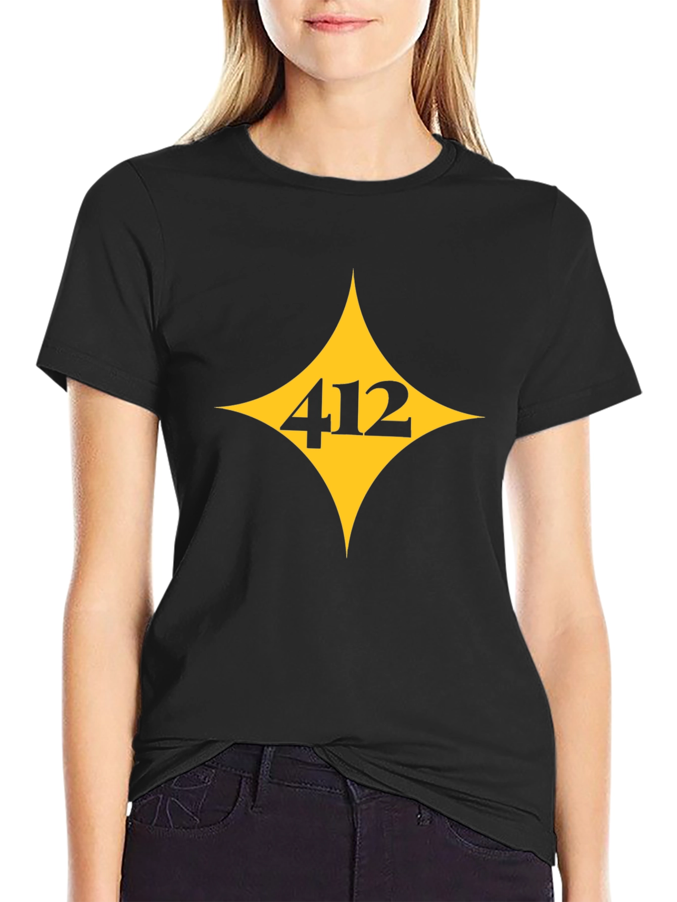 Pittsburgh 412 Black T-Shirt