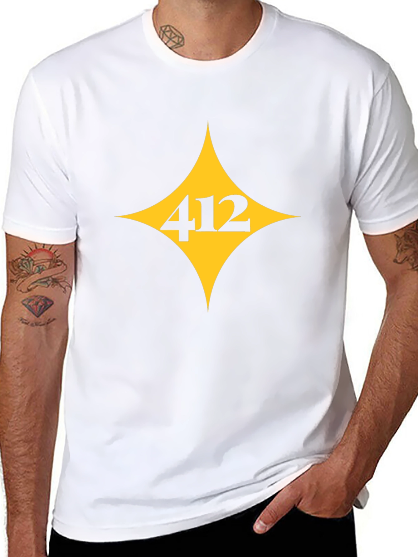 Pittsburgh 412 Black T-Shirt