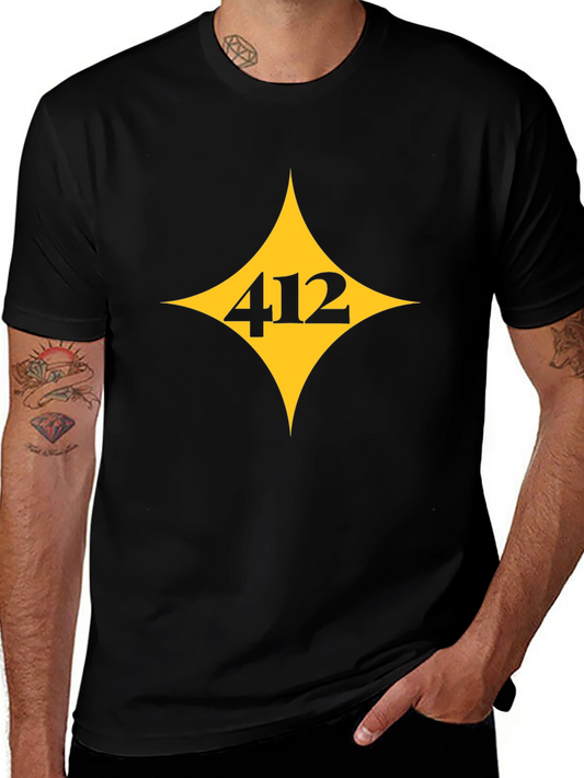 Pittsburgh 412 Black T-Shirt