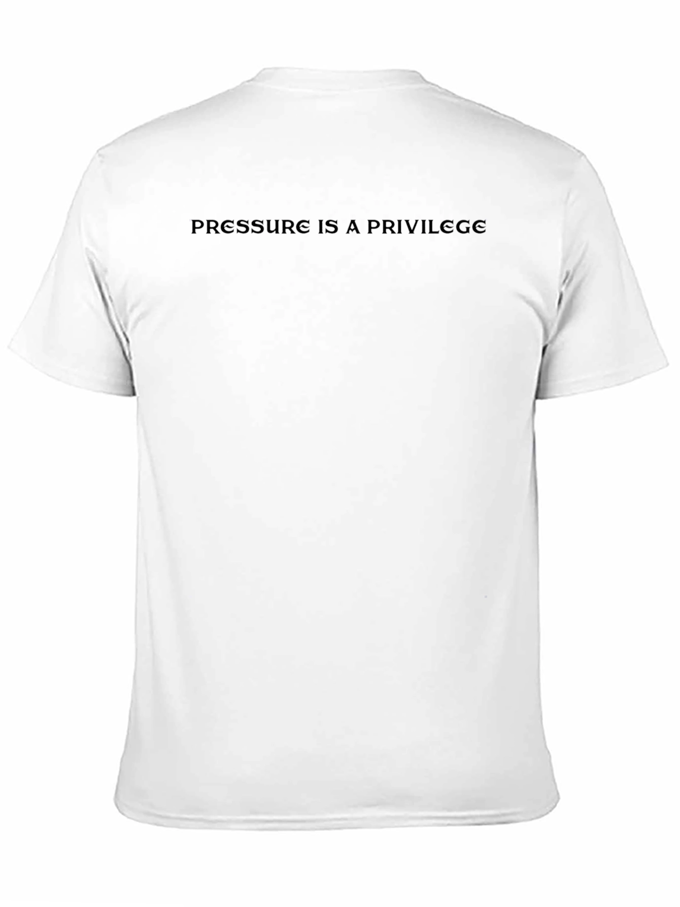 Pressure Is A Privilege Black Graphic Tee