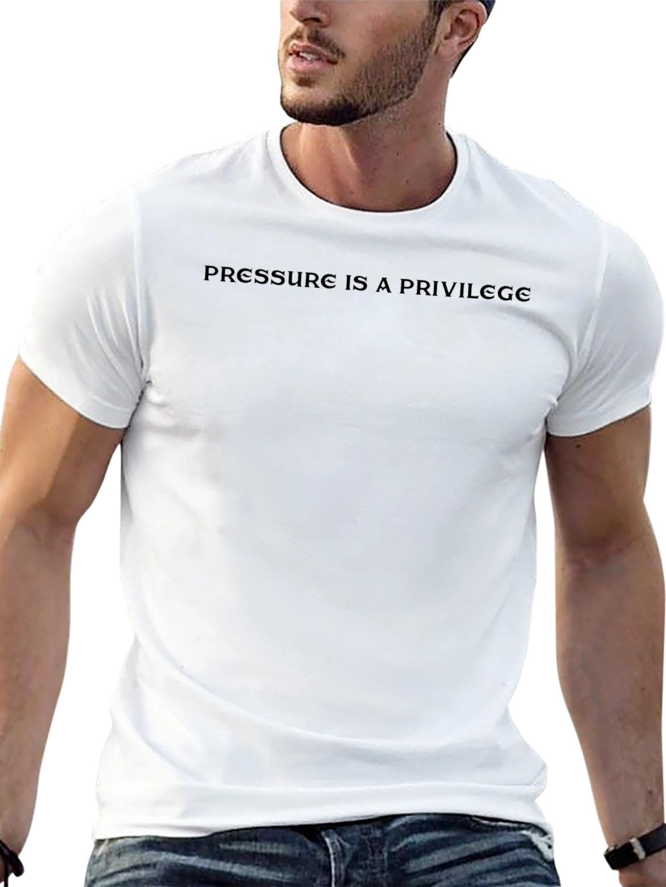 Pressure Is A Privilege Black Graphic Tee