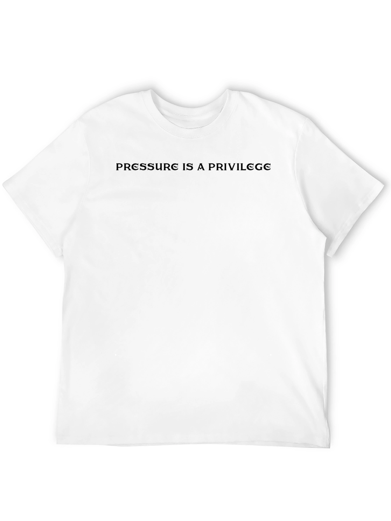 Pressure Is A Privilege Black Graphic Tee