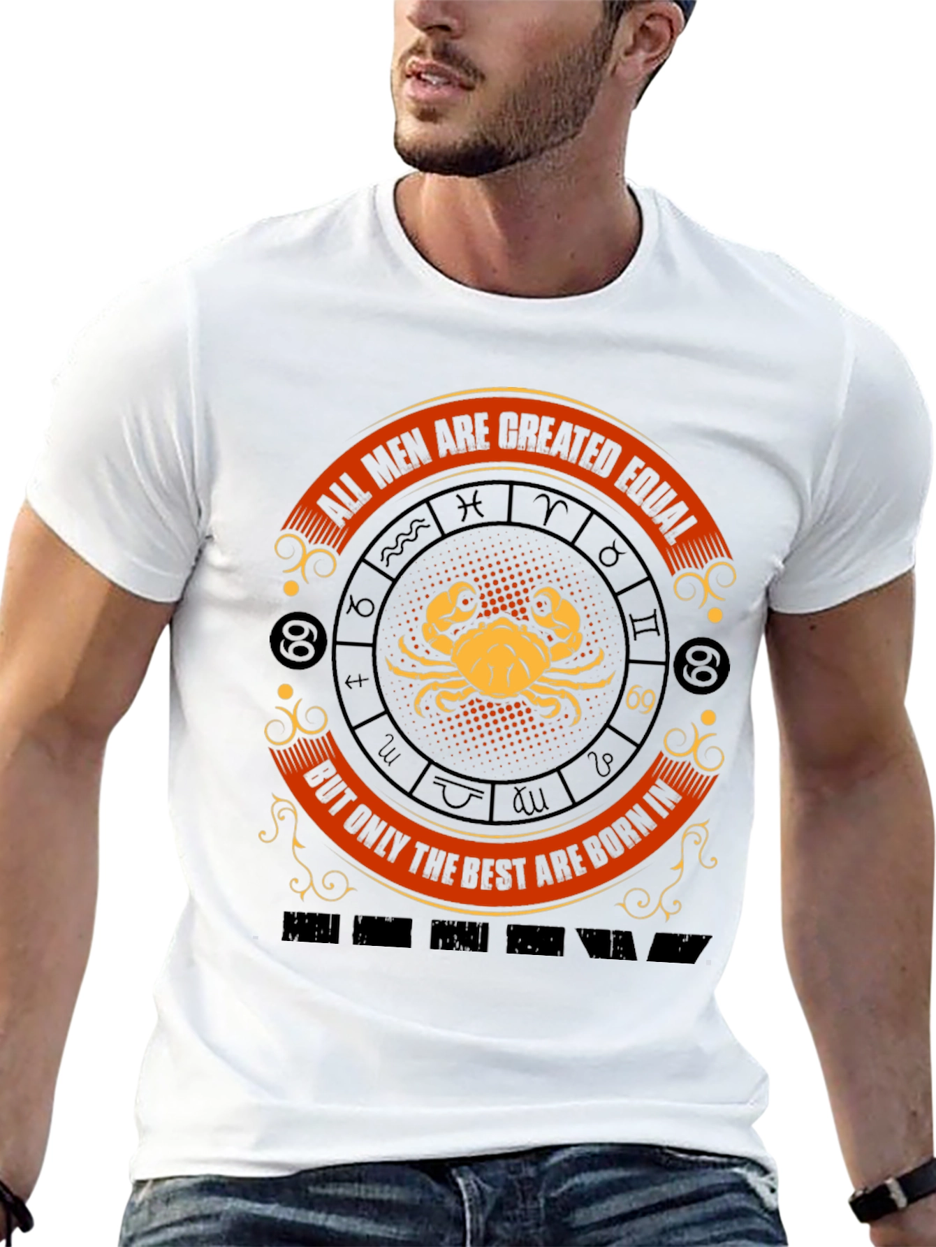 Cancer Zodiac T-Shirt - All Men Are Created Equal