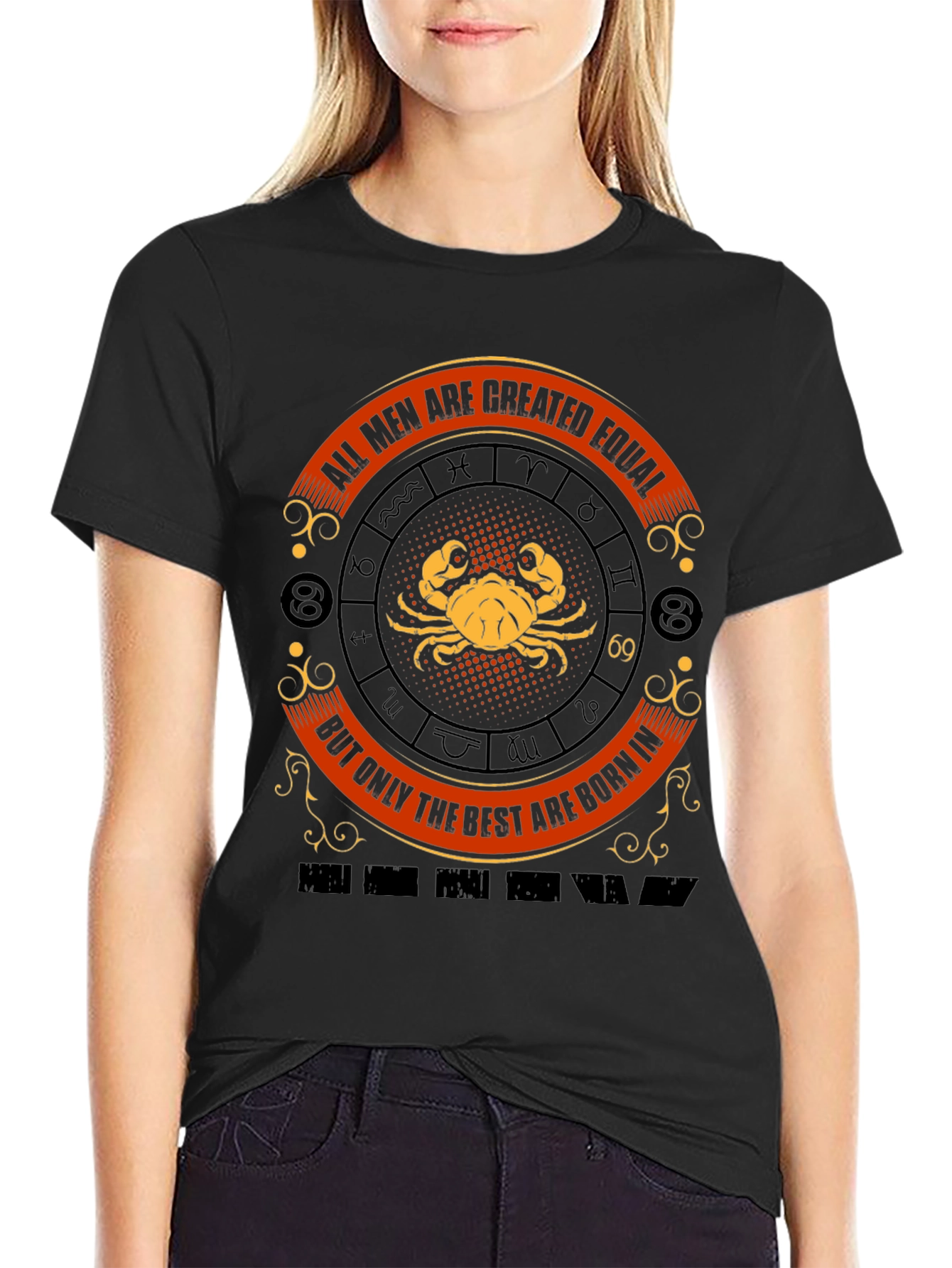 Cancer Zodiac T-Shirt - All Men Are Created Equal