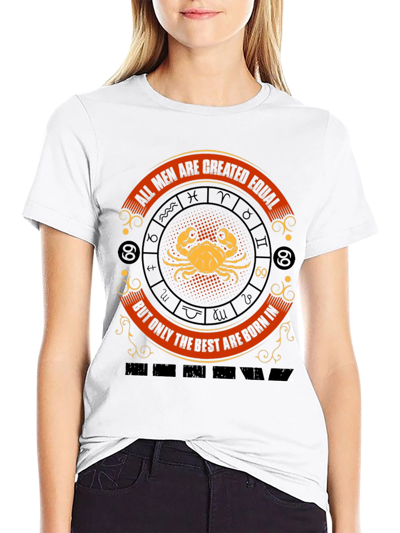 Cancer Zodiac T-Shirt - All Men Are Created Equal