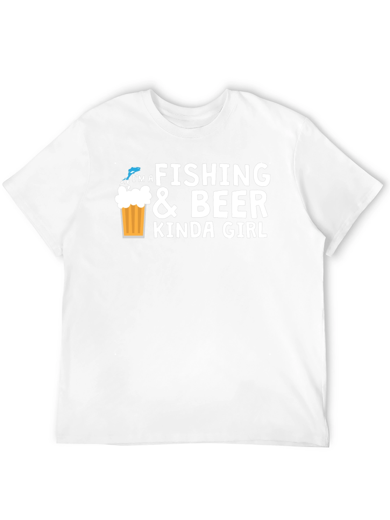 Fishing & Beer Kinda Girl Black Graphic Tee