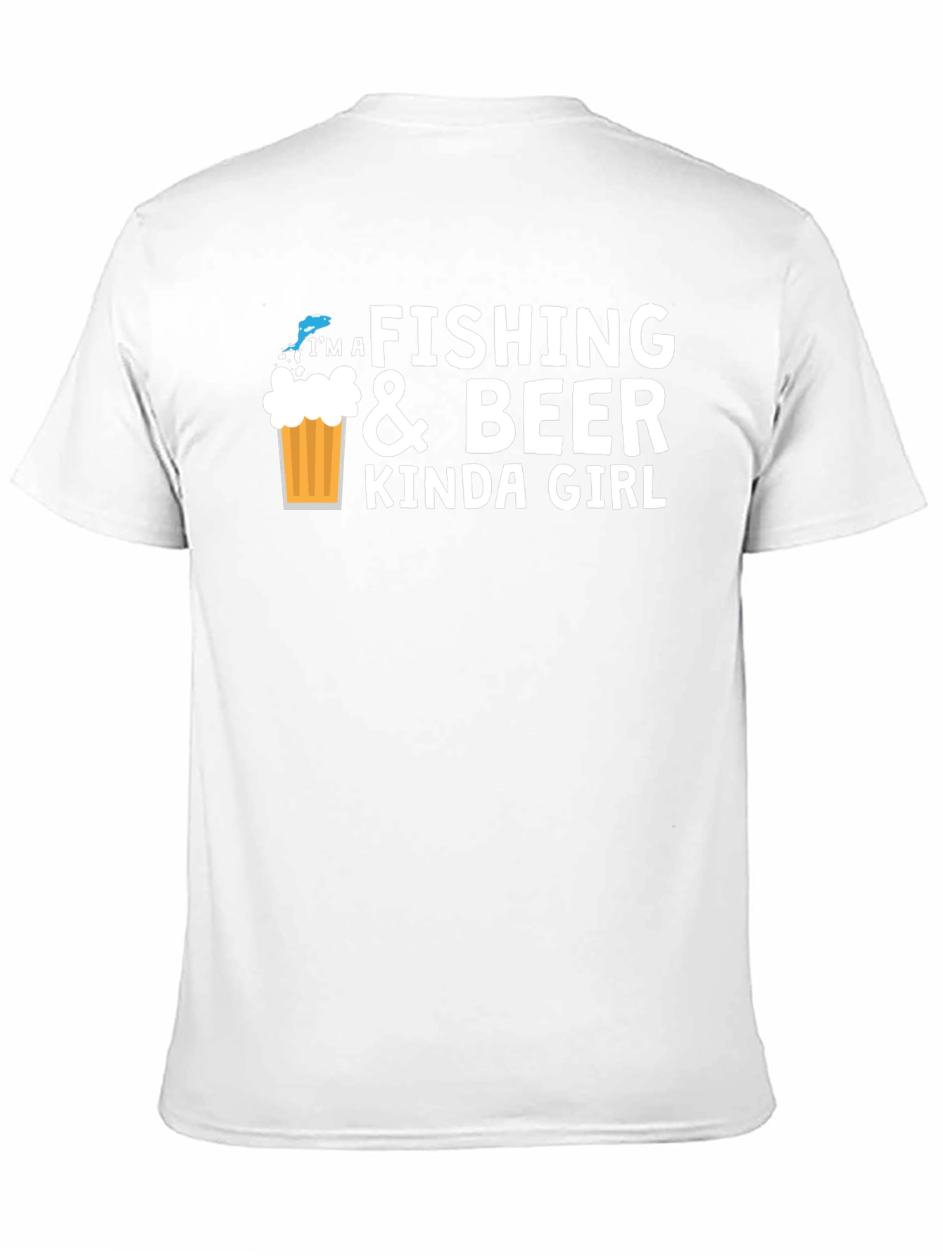 Fishing & Beer Kinda Girl Black Graphic Tee