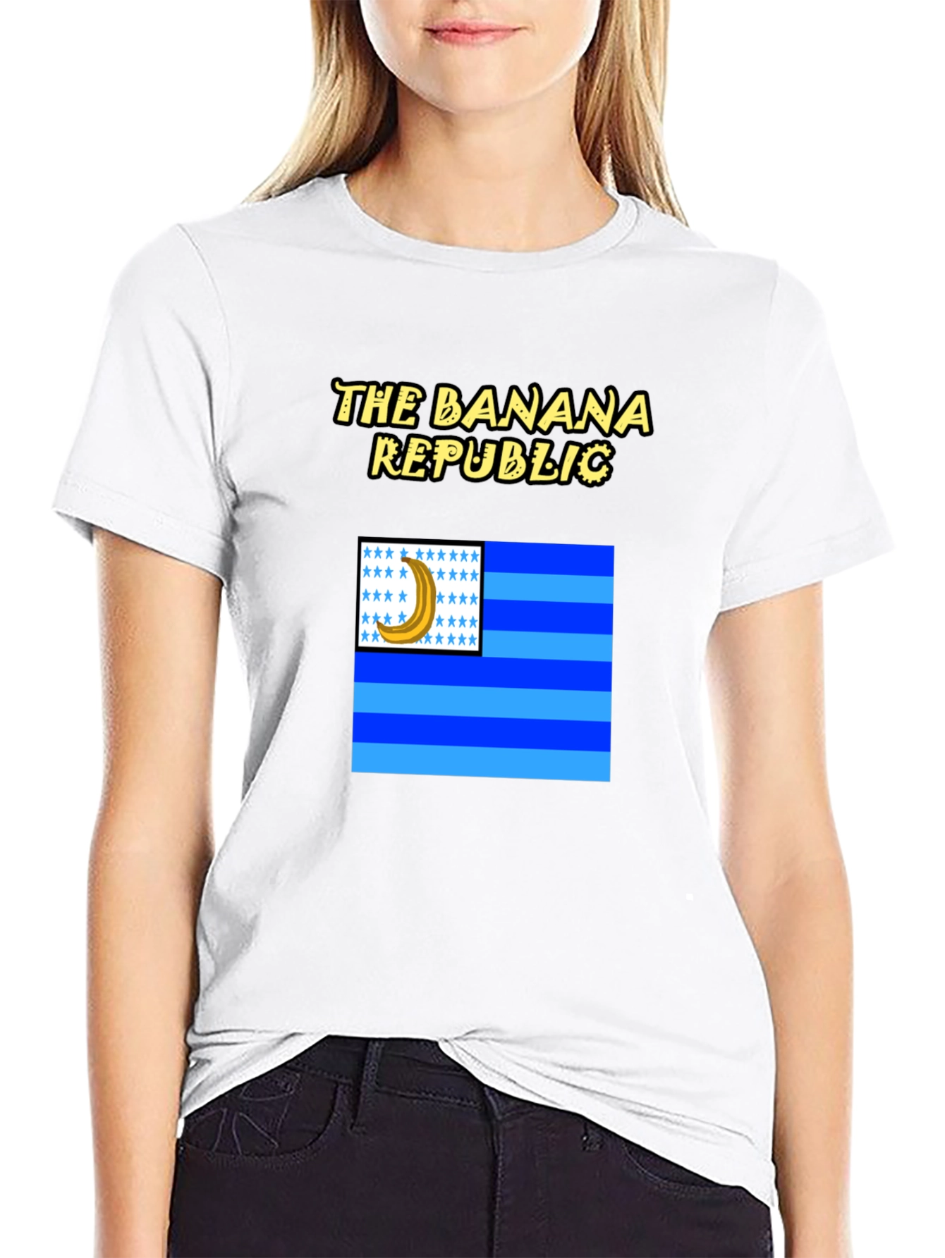 Banana Republic Graphic T-Shirt - Black