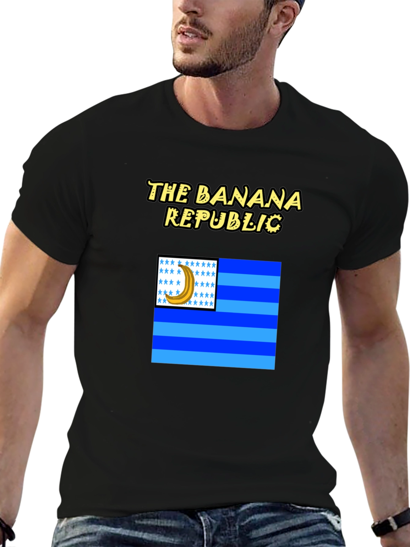 Banana Republic Graphic T-Shirt - Black