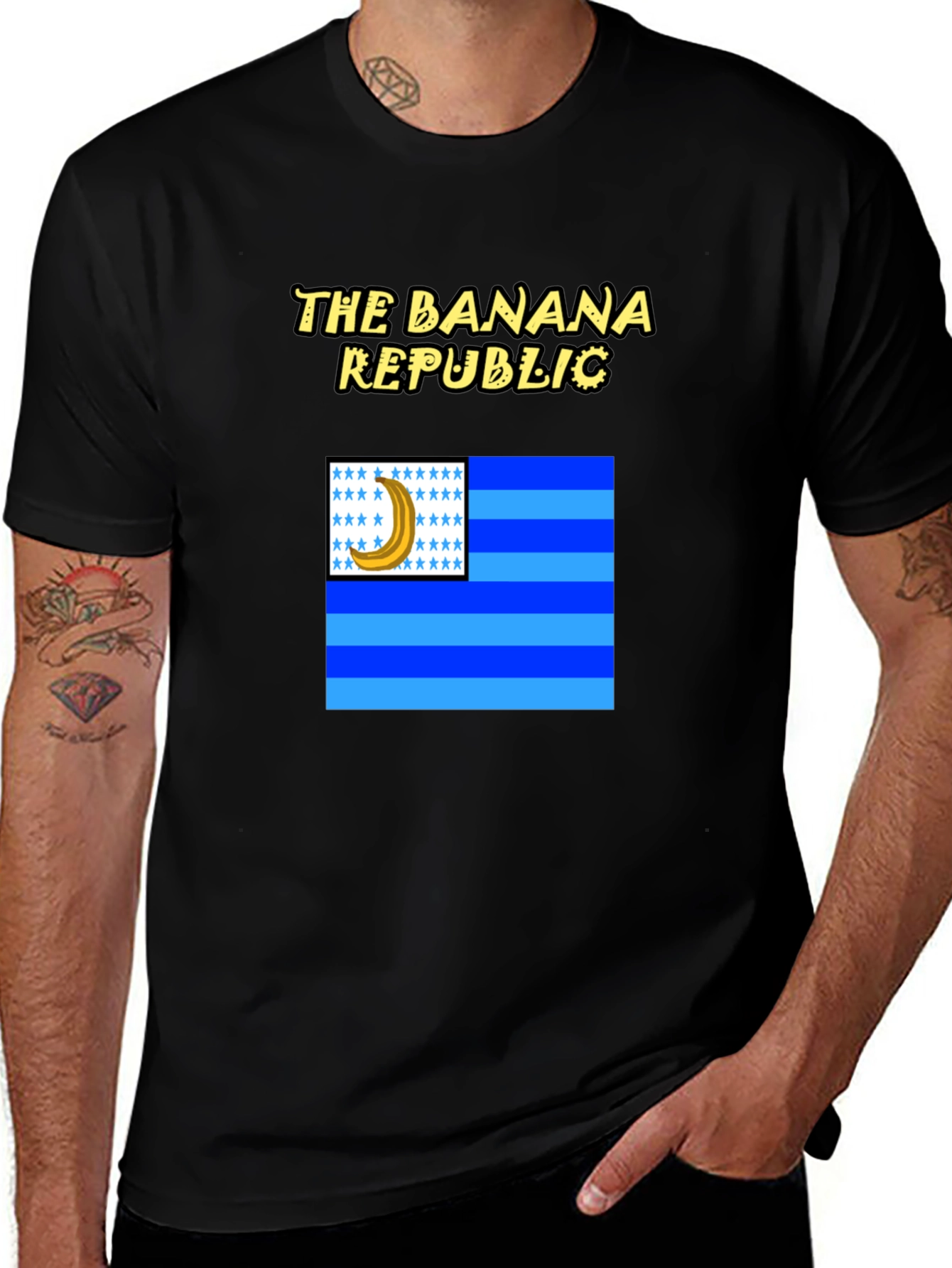 Banana Republic Graphic T-Shirt - Black