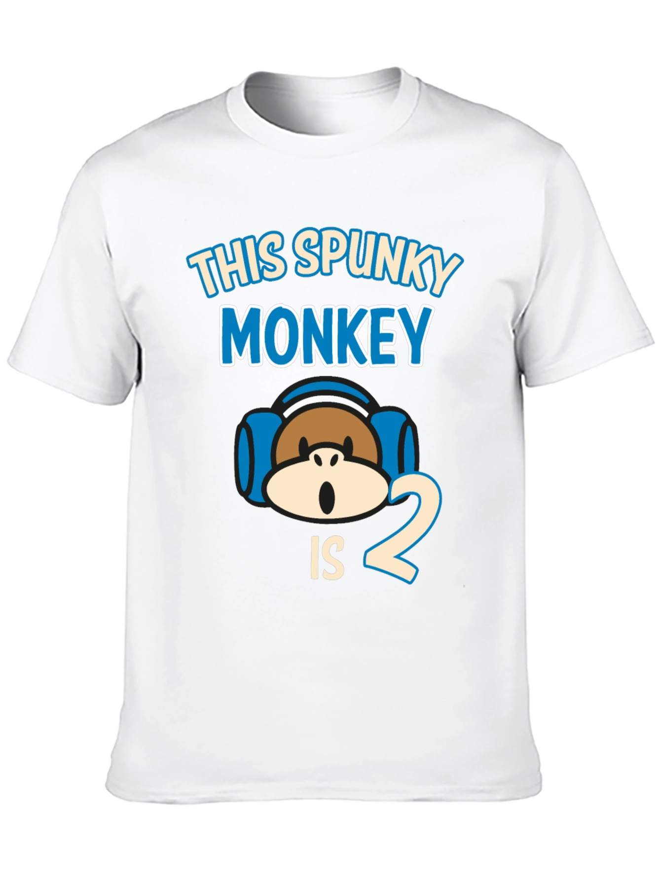 Spunky Monkey 2nd Birthday T-Shirt