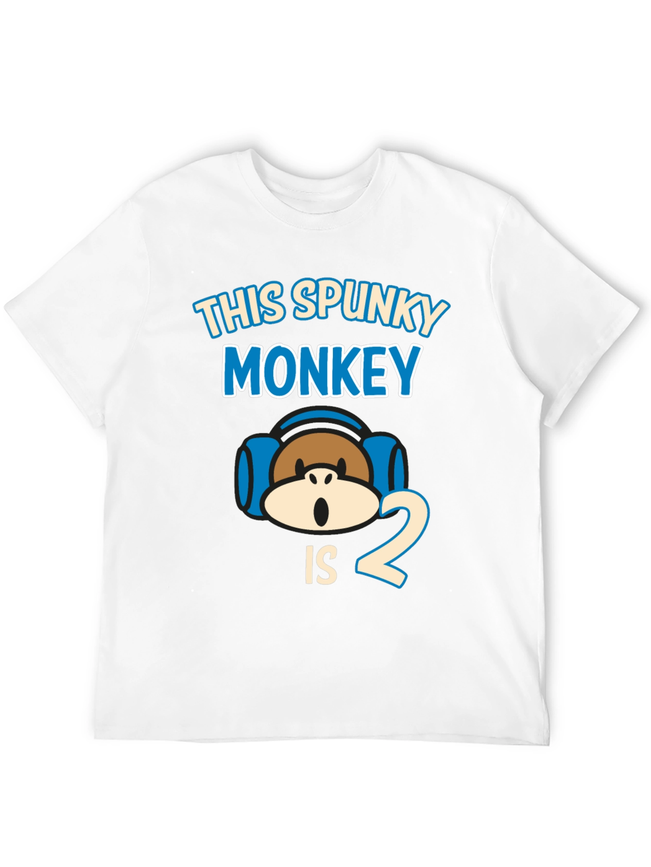 Spunky Monkey 2nd Birthday T-Shirt