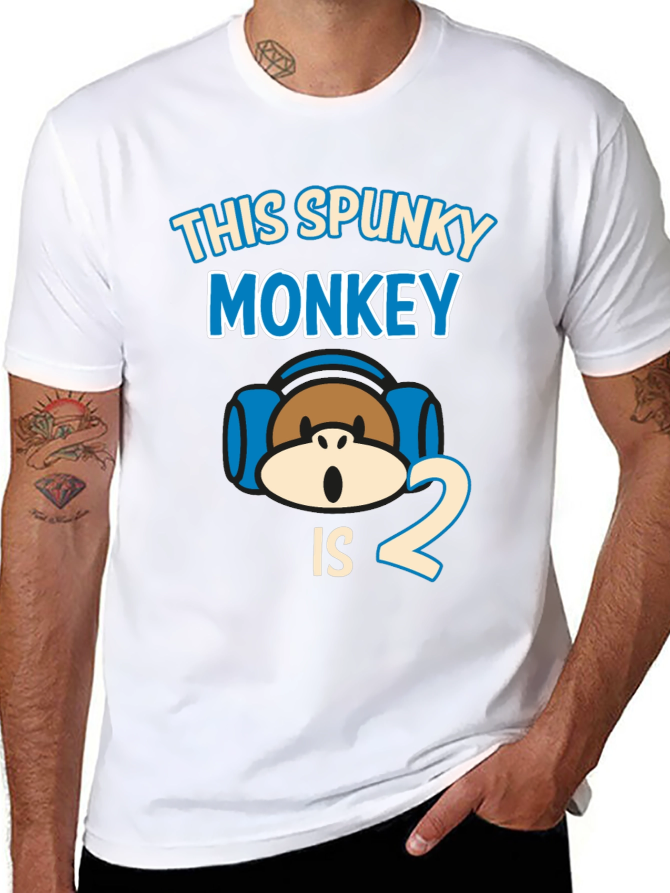 Spunky Monkey 2nd Birthday T-Shirt
