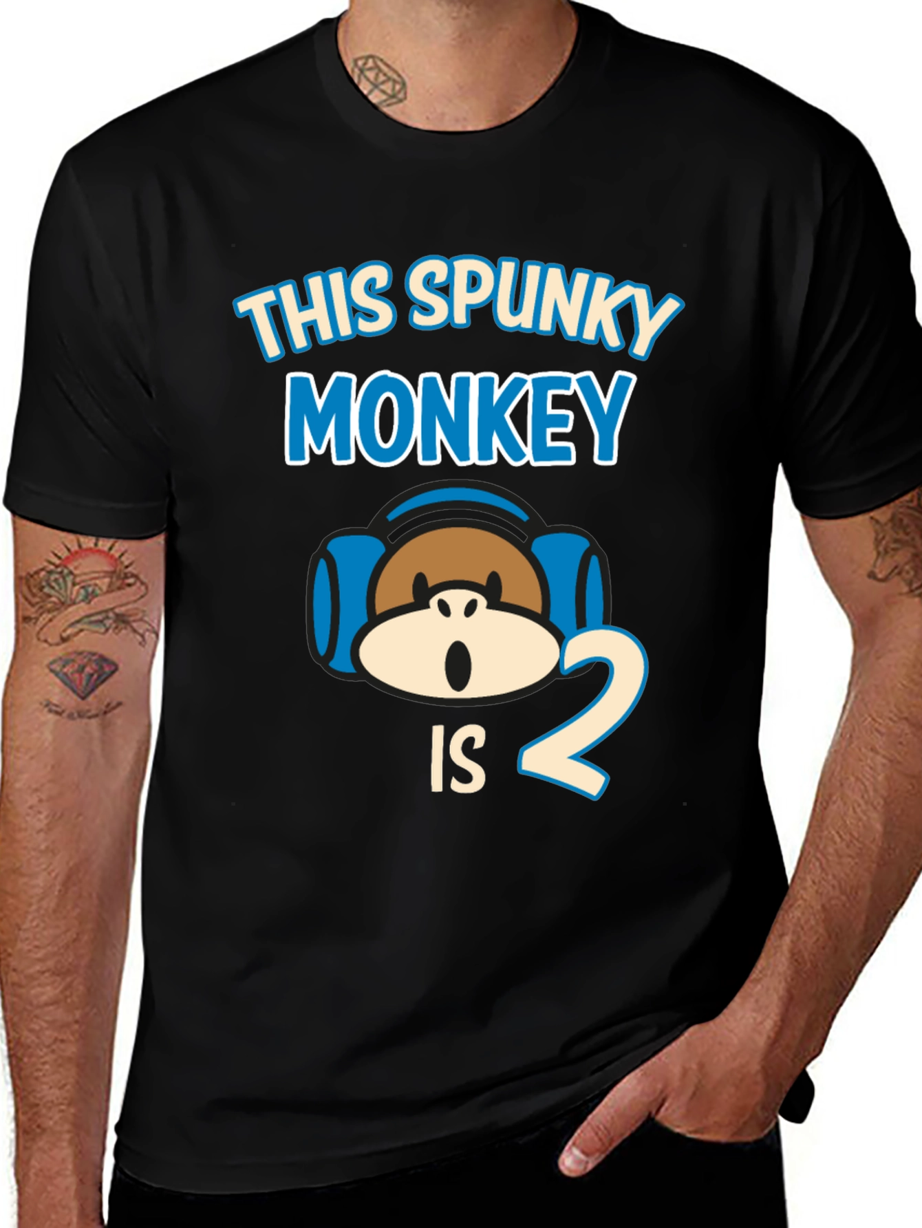 Spunky Monkey 2nd Birthday T-Shirt