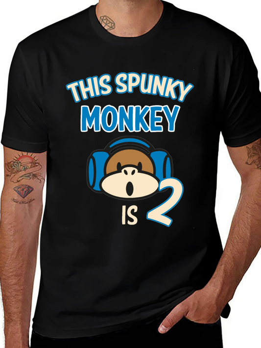 Spunky Monkey 2nd Birthday T-Shirt