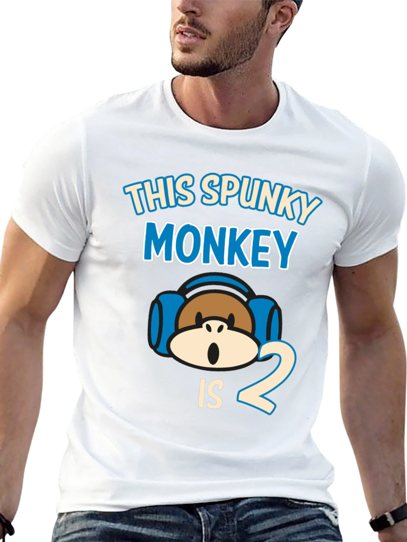 Spunky Monkey 2nd Birthday T-Shirt