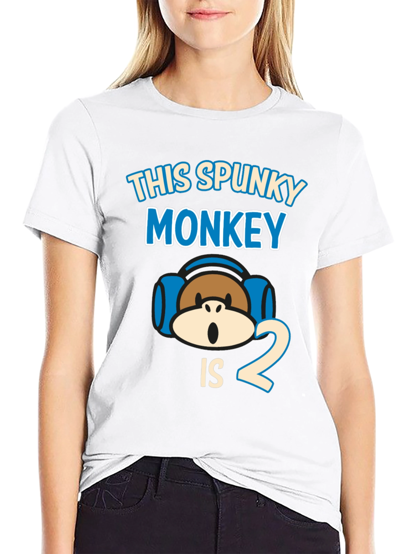 Spunky Monkey 2nd Birthday T-Shirt