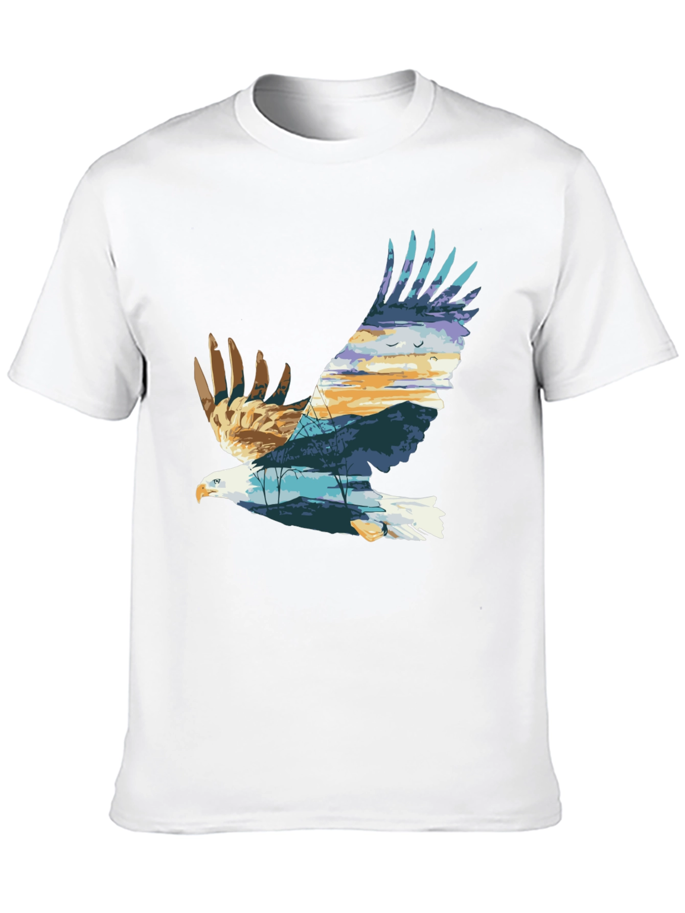 Eagle Nature Graphic T-Shirt | Mens Black Tee